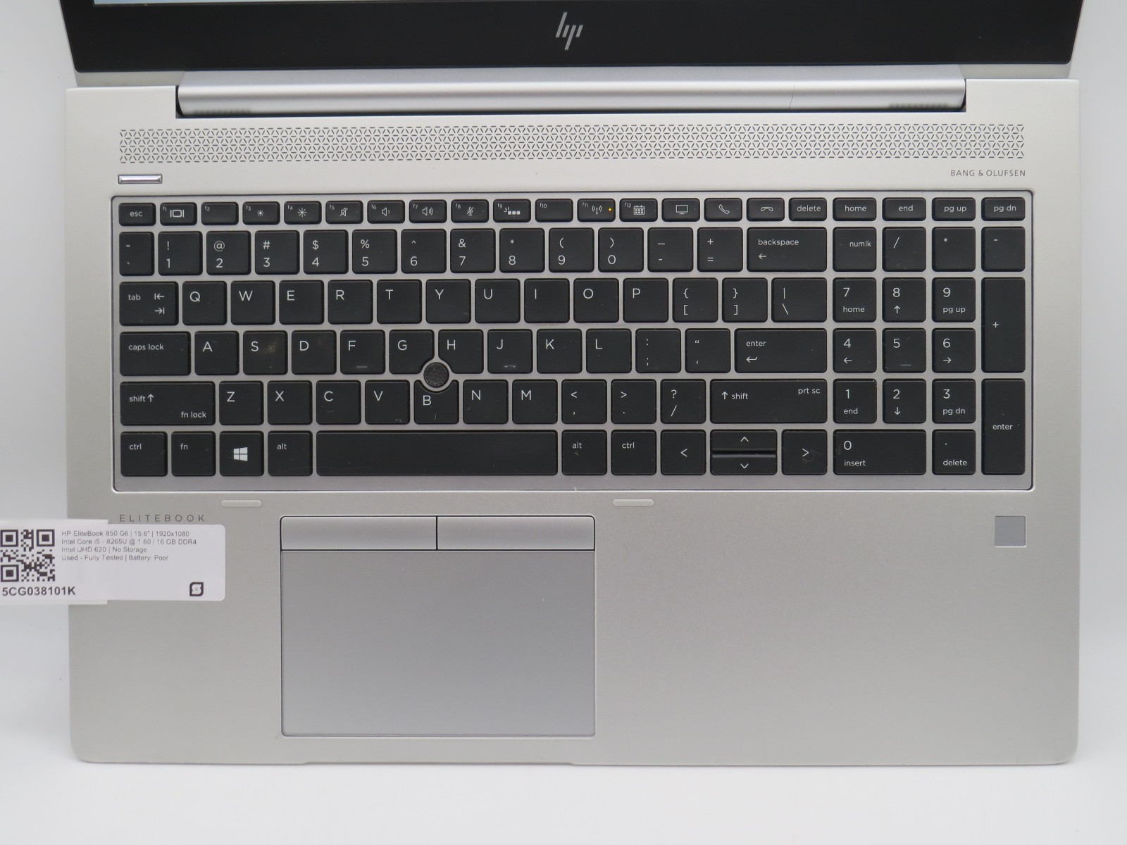 HP EliteBook 850 G6 | i5-8365U @ 1.6GHz | 16GB DDR4 | 15.6″ | No HD/OS/AC