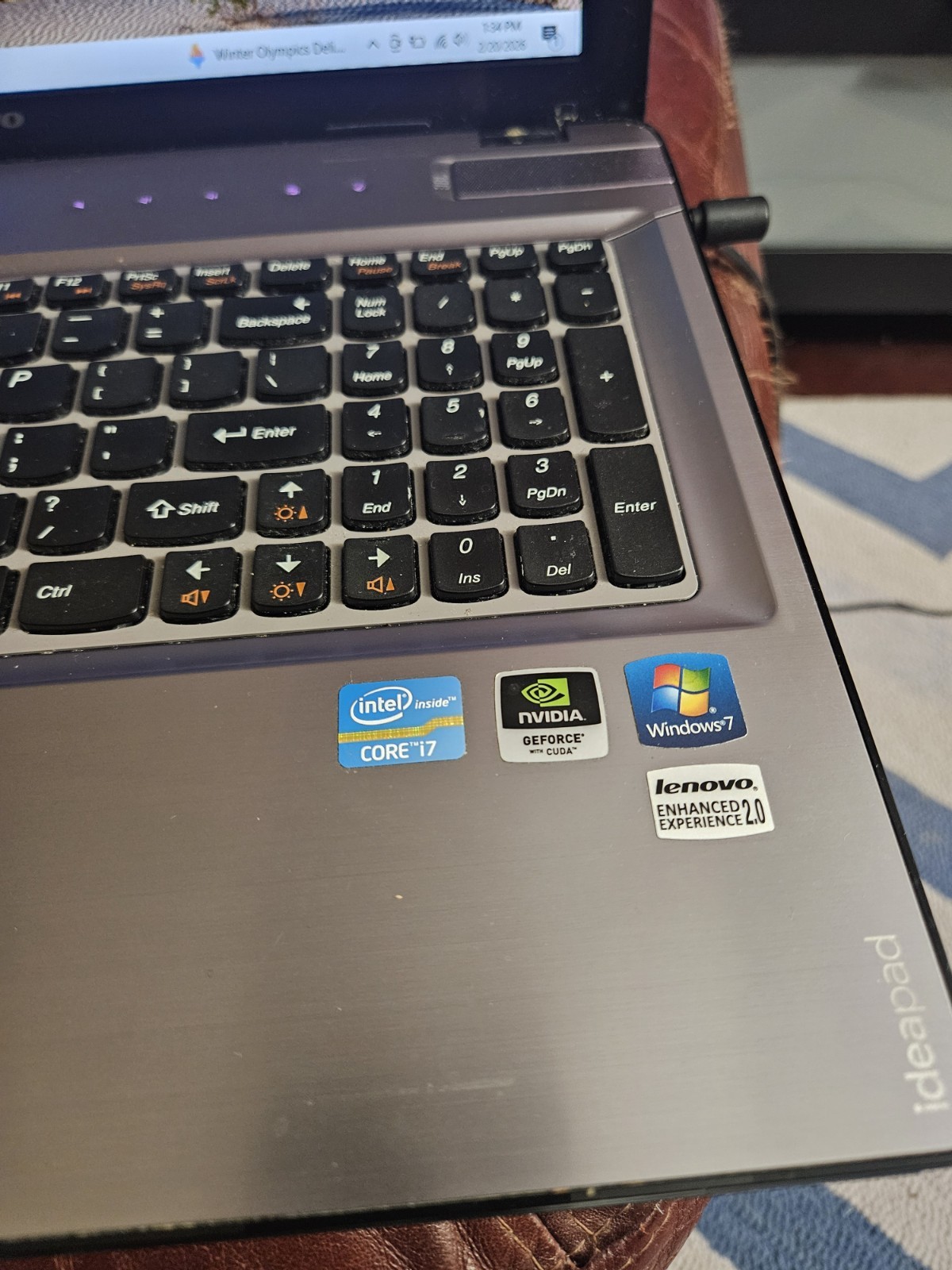 Lenovo Ideapad Y570 Laptop i7-2670QM 2.0 GHz Quad Core 8GB 500GB