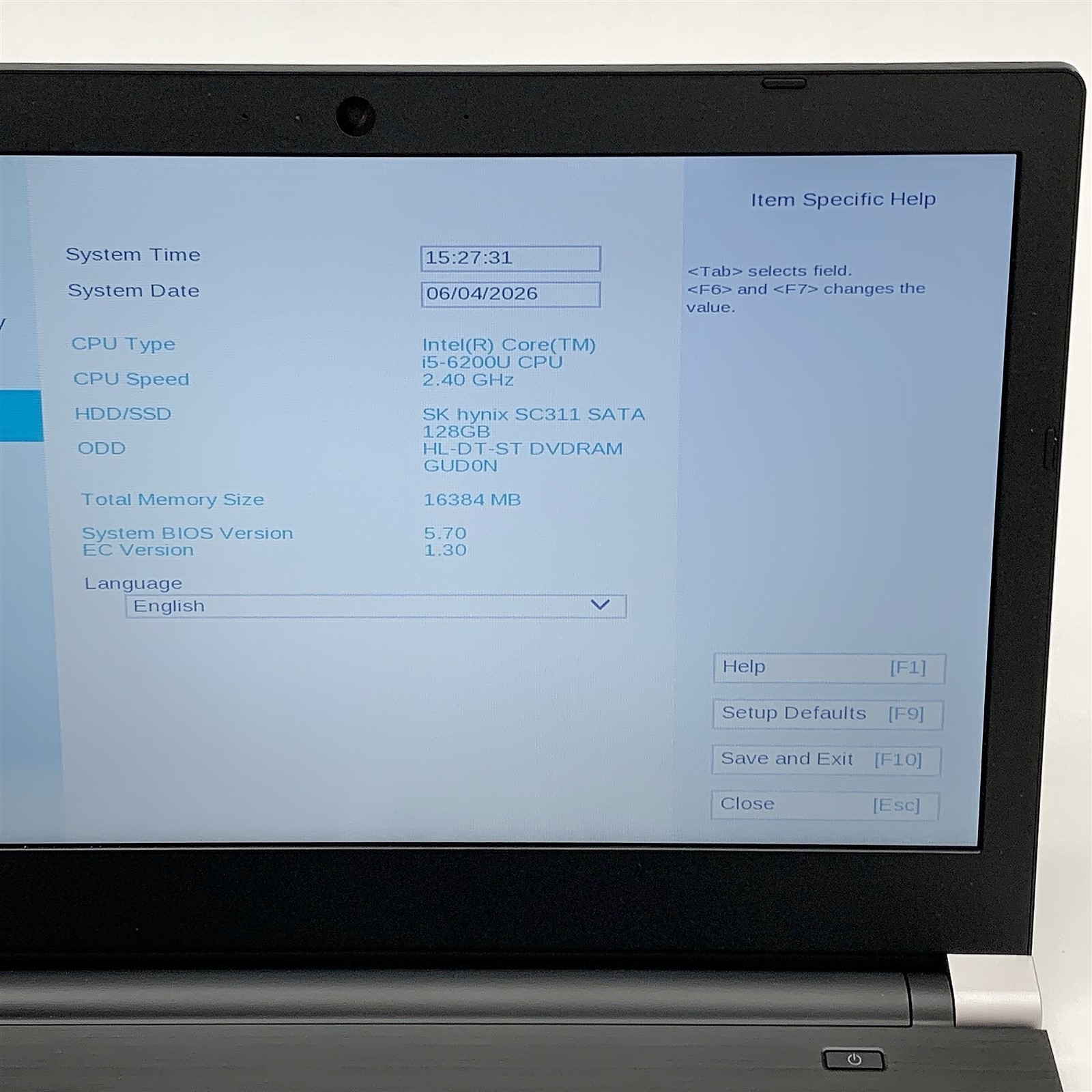 Toshiba Tecra A40-C Laptop Intel i5 6200U 2.40GHZ 14″ 16GB 128GB M.2 Windows 10
