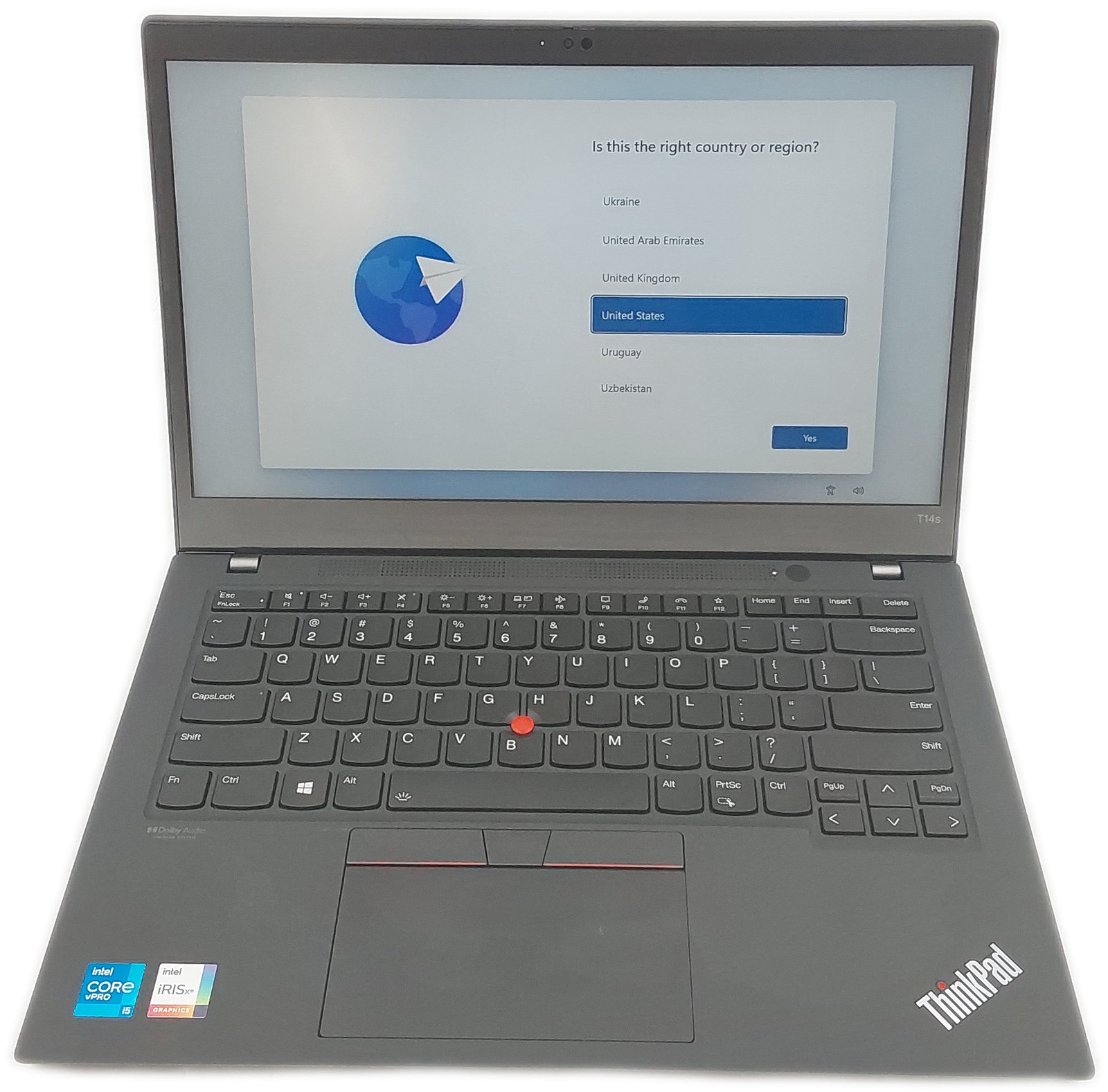 Lenovo ThinkPad T14s Gen 2i, i5 11th Gen, 8GB RAM, 256GB SSD Win 11 Home