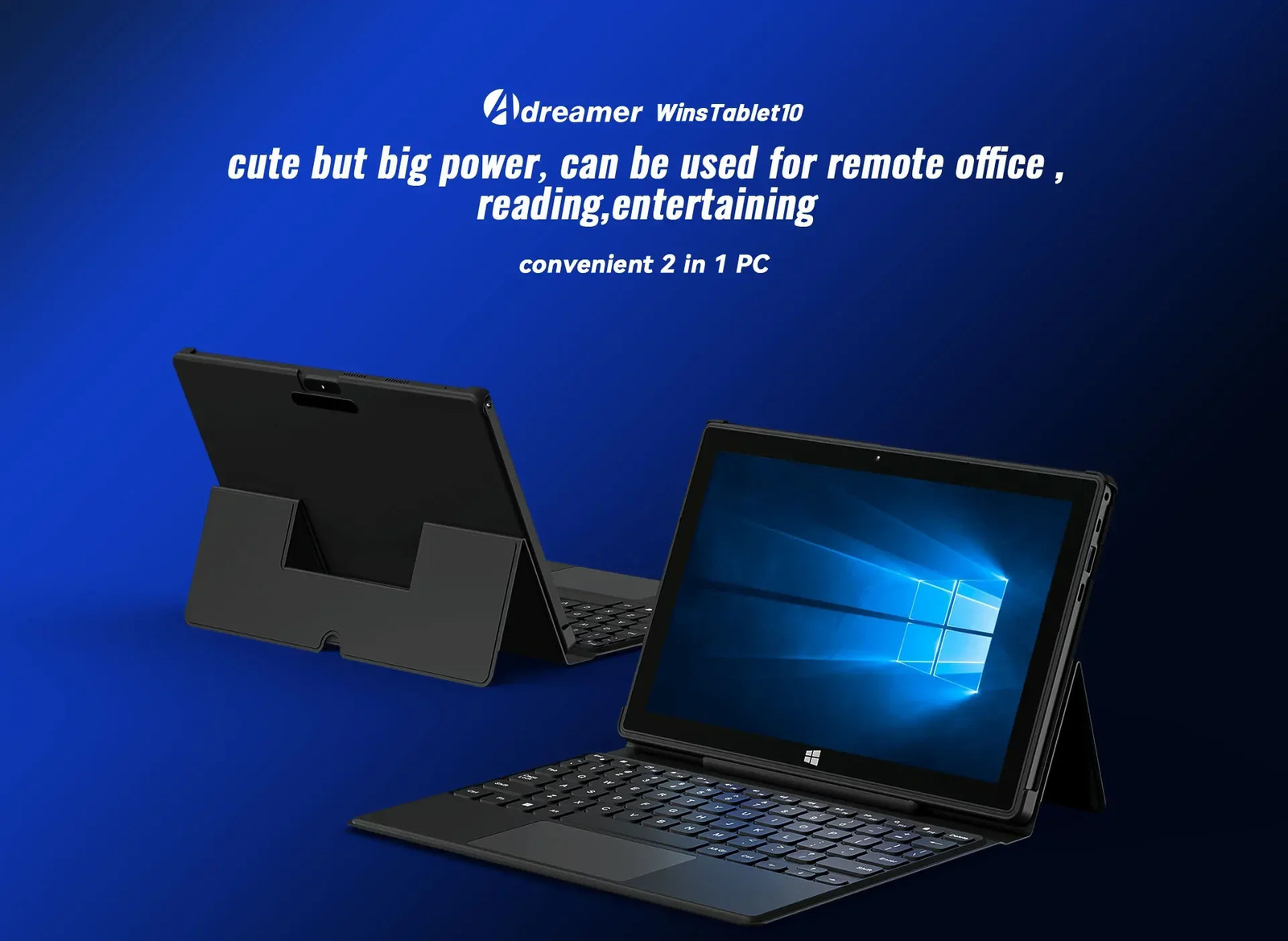 10.1″ 2-in-1 Laptop Tablet PC Win 11 8GB 128GB Intel N4120