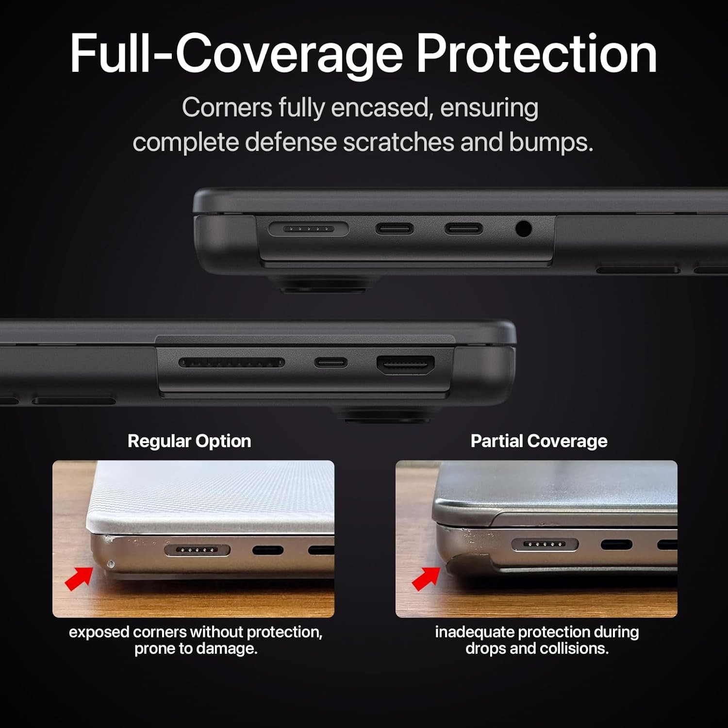 Sleeve for MacBook Pro 16 inch | Protective Hard Shell | Space Black Clear