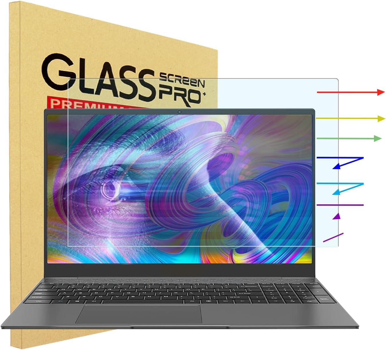 Anti-Blue Light Tempered Glass Screen Protector for Dell Latitude 15.6″ Laptop 3