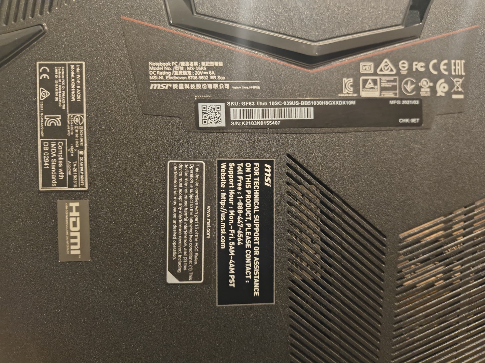 MSi gaming laptop Nvidia GeForce GTX Intel core i5 . Formated to factor