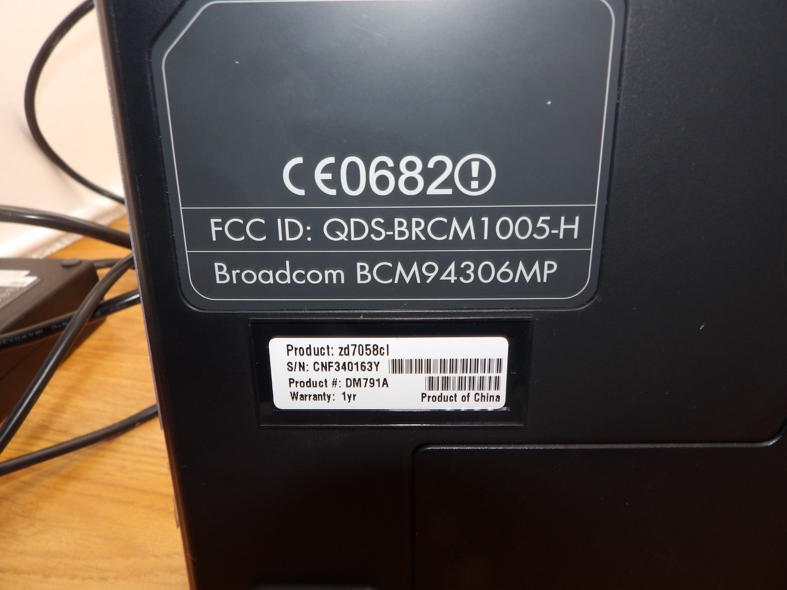 HP Pavilion zd7058cl -17.1″- Comes With Power Pack-READ!!!!! PARTS ONLY!!!!!!!!