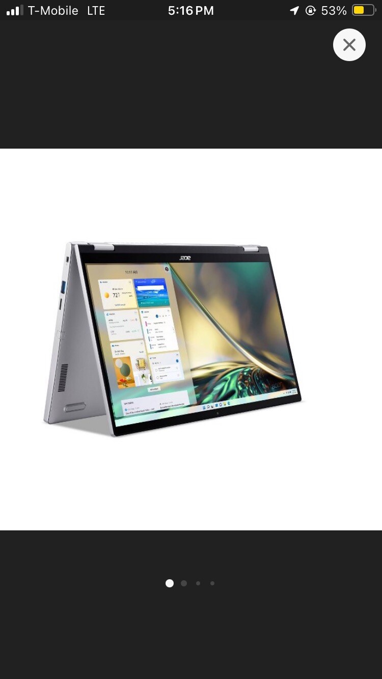 Acer Spin 3 SP314-55 14″ (256GB SSD, Intel Core i3 12th Gen., 4.40 GHz, 8GB)…