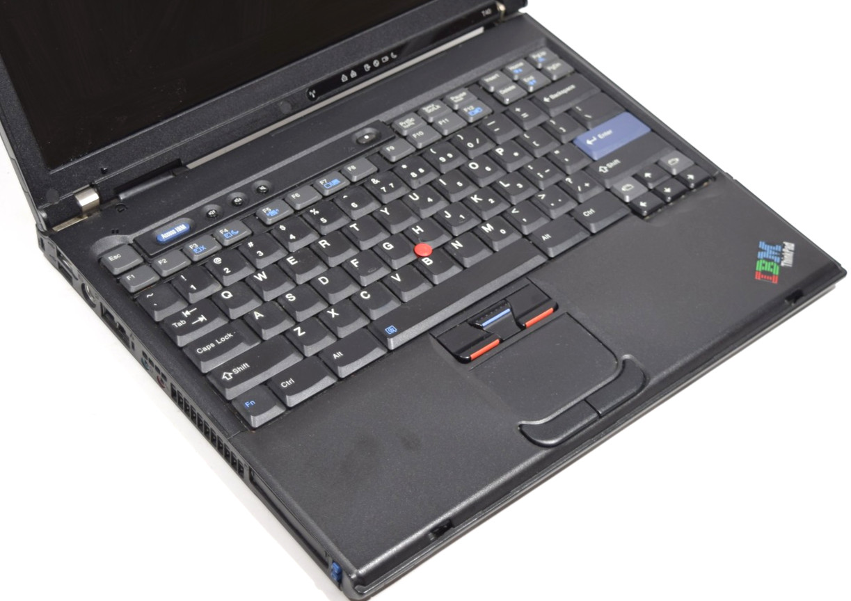 IBM THINKPAD T40 1.60GHz 2GB RAM 80GB HDD WINDOWS XP SP3 ATI RADEON 7500 NO BATT