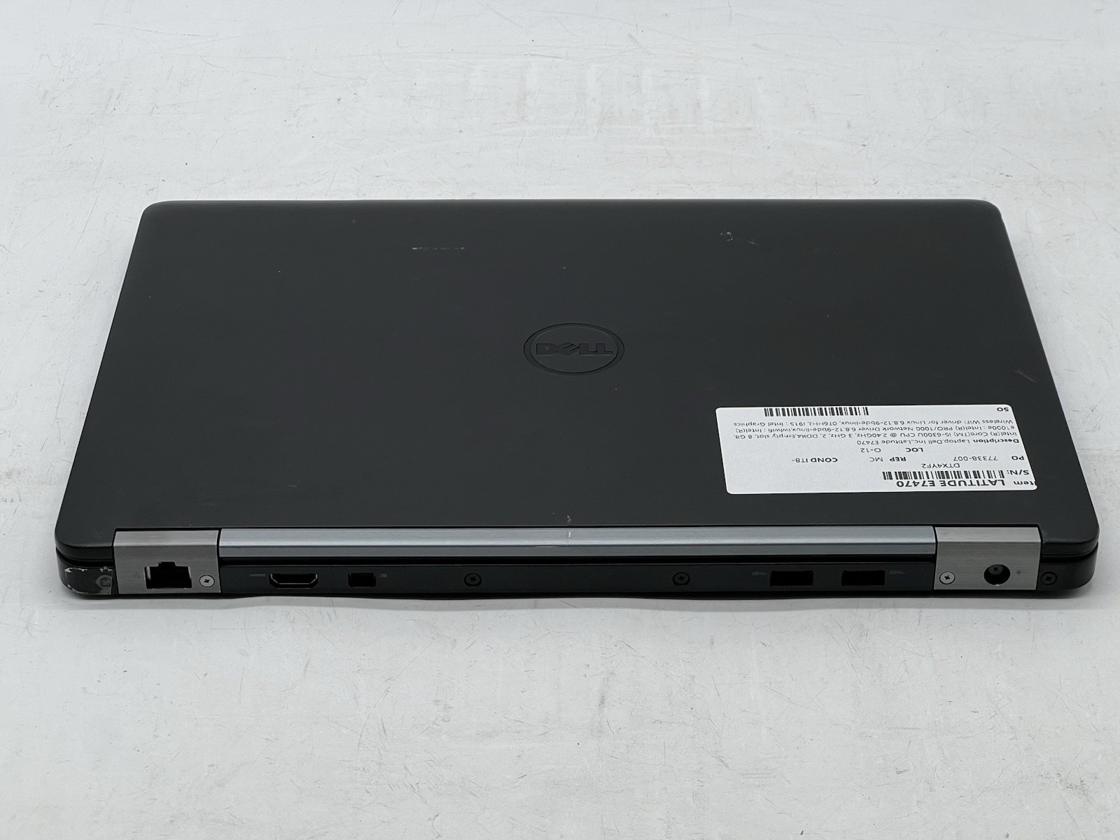 Dell Latitude E7470, i5-6300U CPU @ 2.40GHz, 8GB RAM-No Batt/HDD/OS, w/Charger