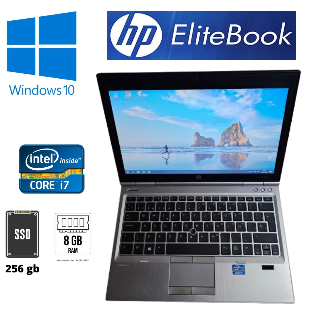 HP EliteBook 2570p 12.5″ | Intel Core i7-3520M 8GB RAM | 256GB SSD | Win 10 Pro