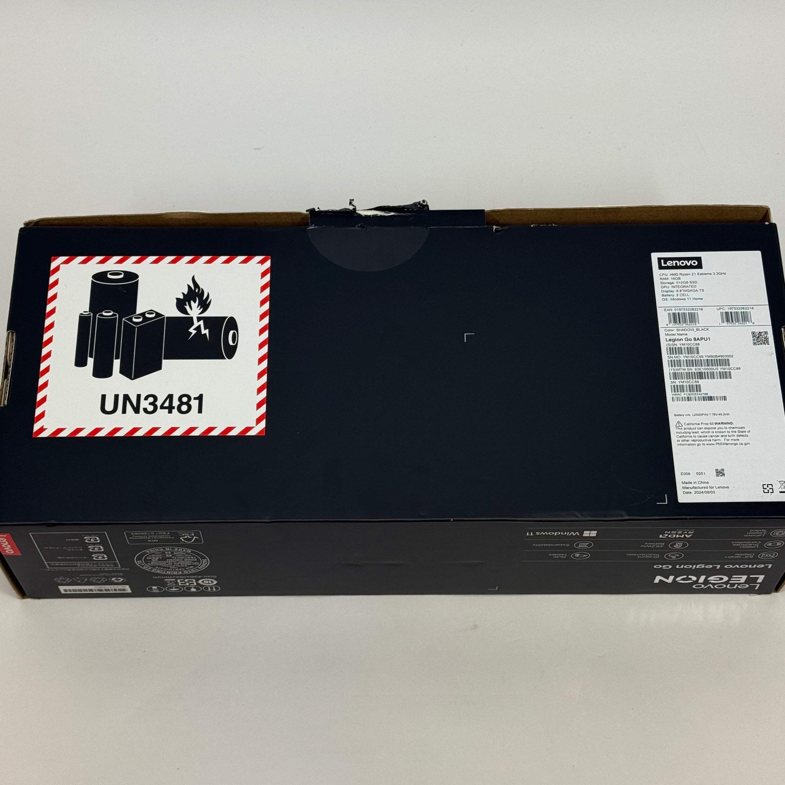 Lenovo Legion Go 8.8″ AMD Ryzen Z1 Extreme 16GB RAM 512GB Shadow Black 8APU1