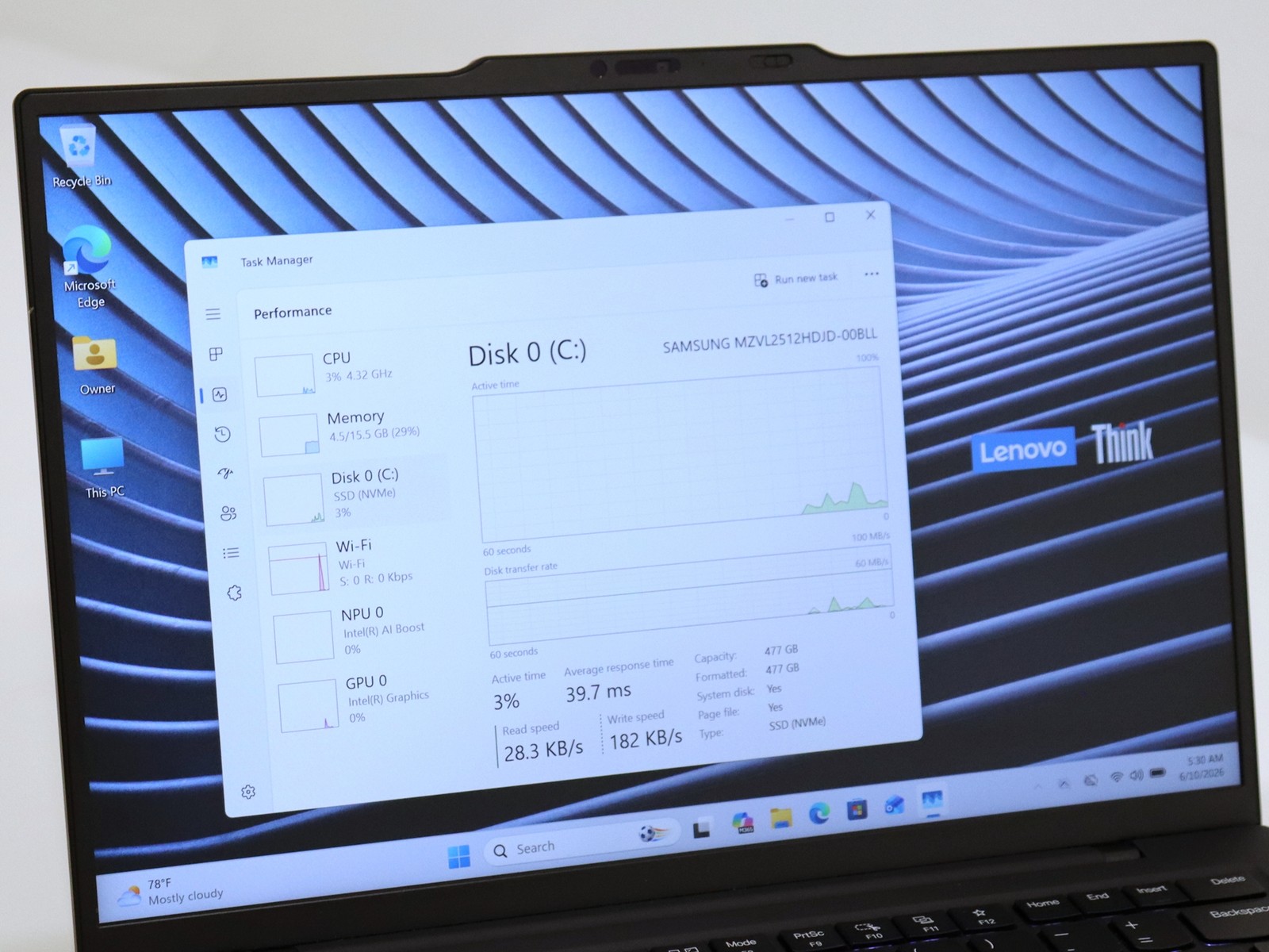 Lenovo ThinkPad X1 Carbon 12th Gen 14.0″ Ultra 7 155U 16GB RAM 512GB NVMe W11P