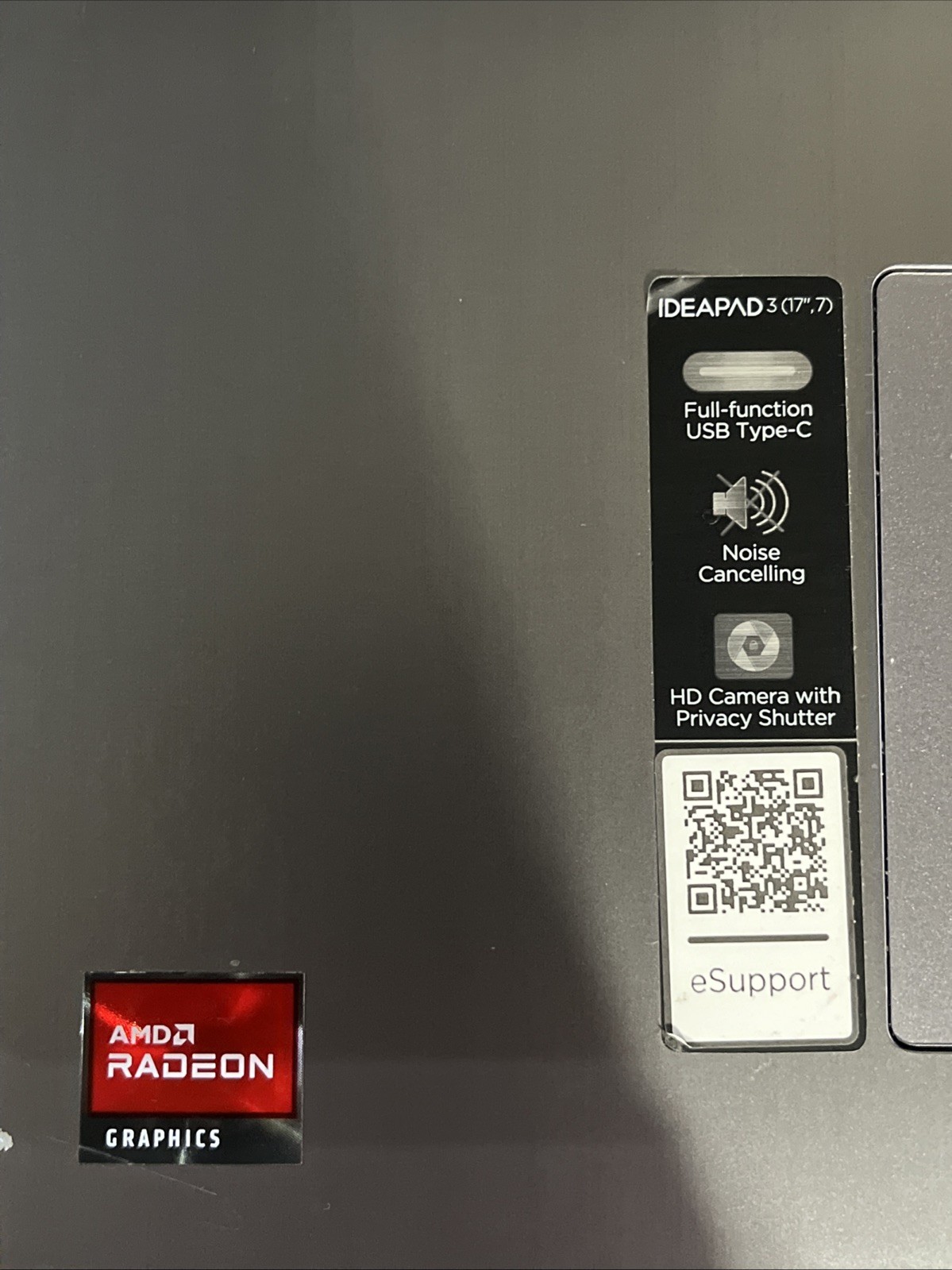 LENOVO IDEAPAD 3 17ABA7 AMD RADEON NO RAM NO HD