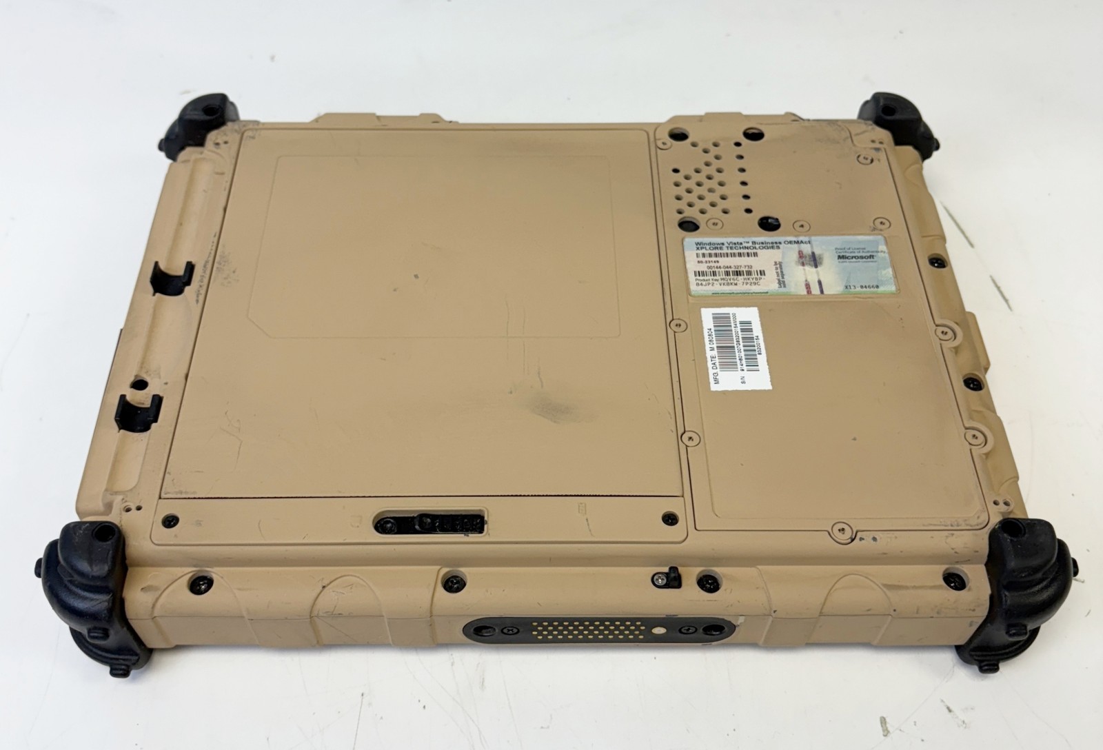 Miltope Block 2 Rev E Rugged Tablet Windows XP Includes Charger Tested with A…