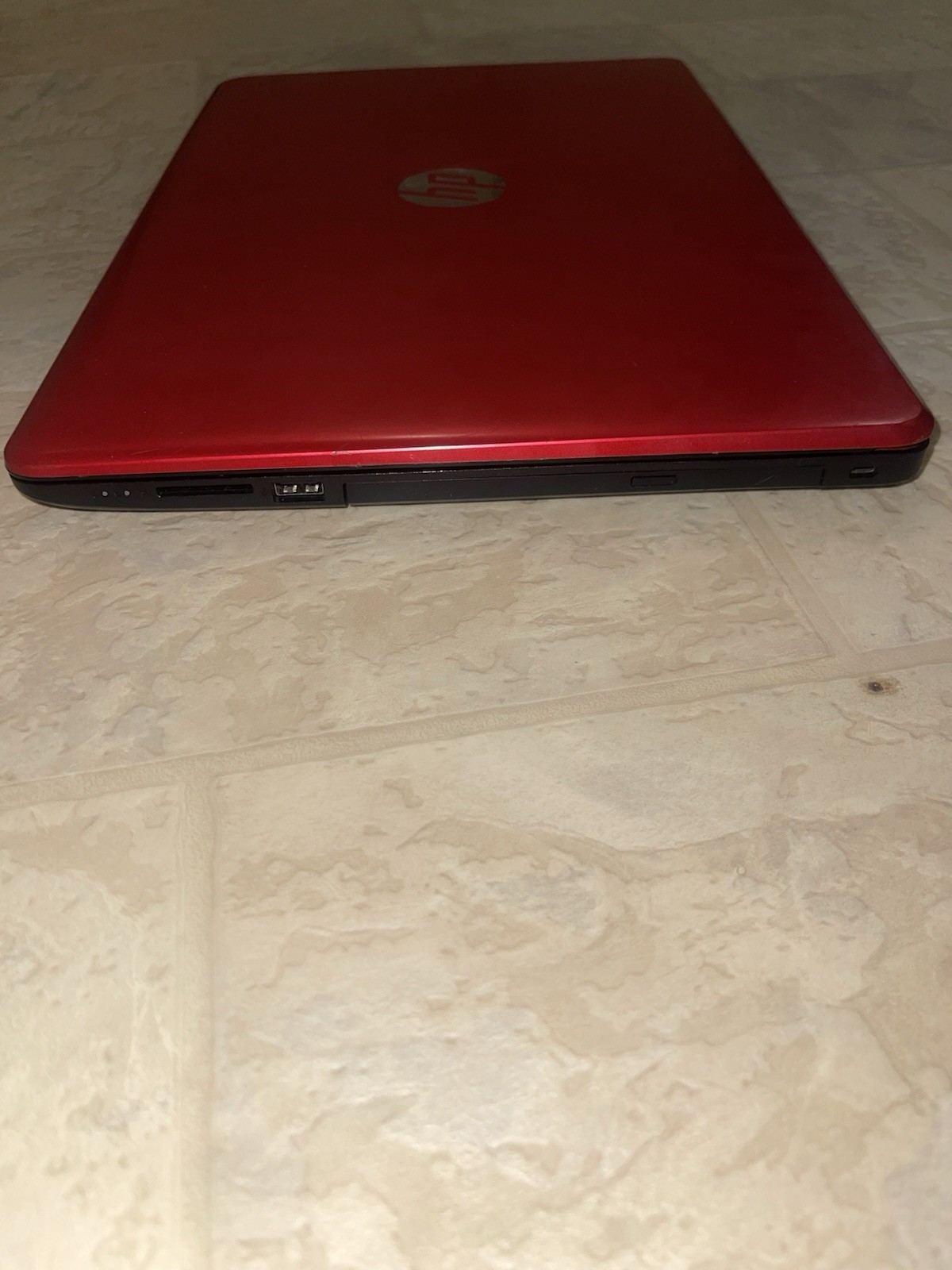 HP Red Notebook Laptop PC Intel Pentium HDMI Ethernet USB High Connectivity