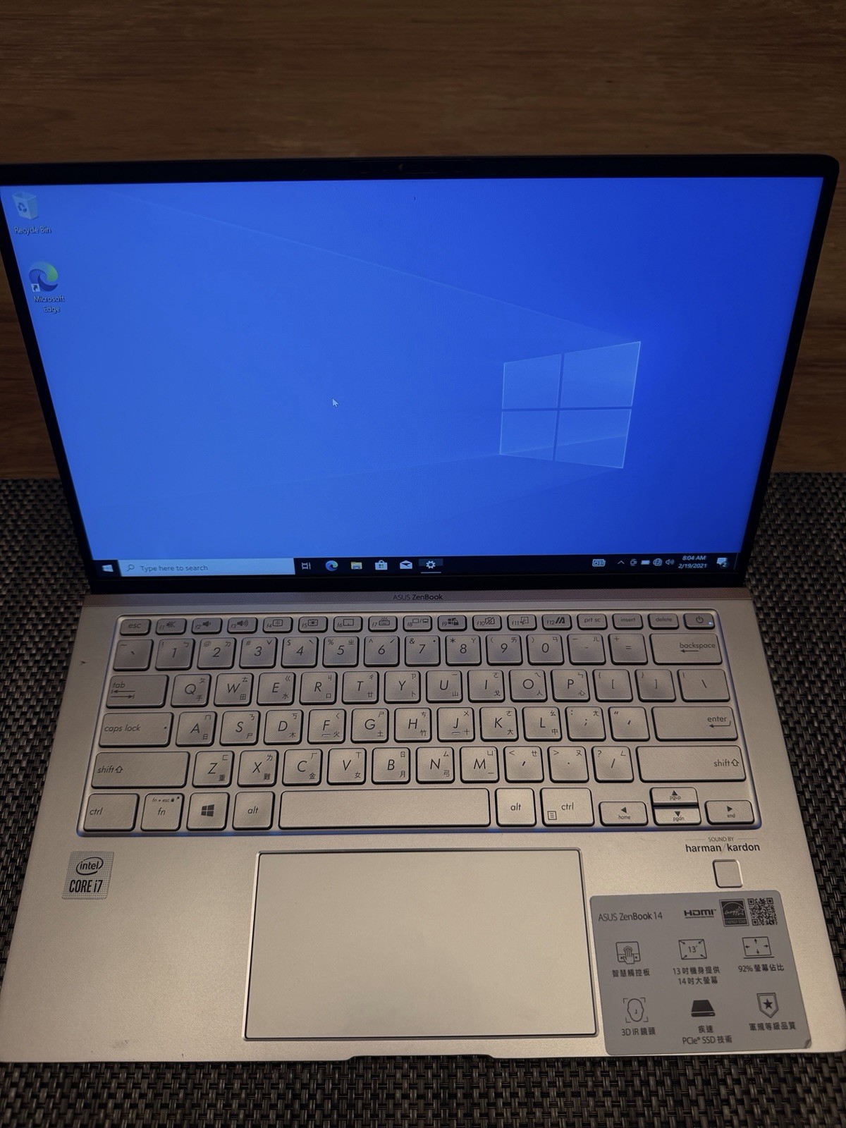 ASUS ZenBook 14 UX434FA i7-10810U 32GB RAM 512GB SSD Win10 Pro Tested（06）