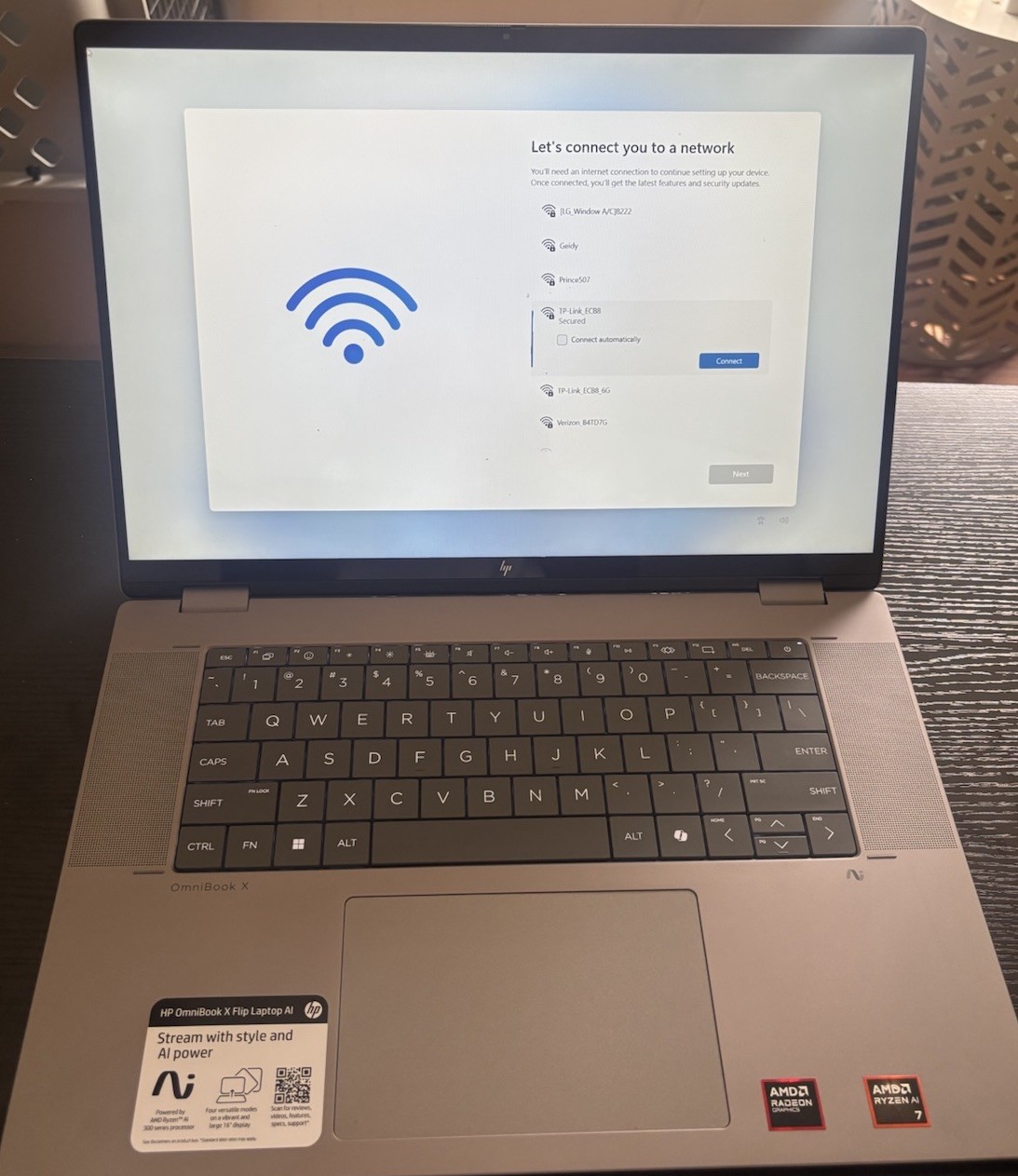 HP OmniBook X Flip 16” 2-in-1 Touchscreen Laptop | Ryzen AI 7 | 24GB RAM | 1TB S