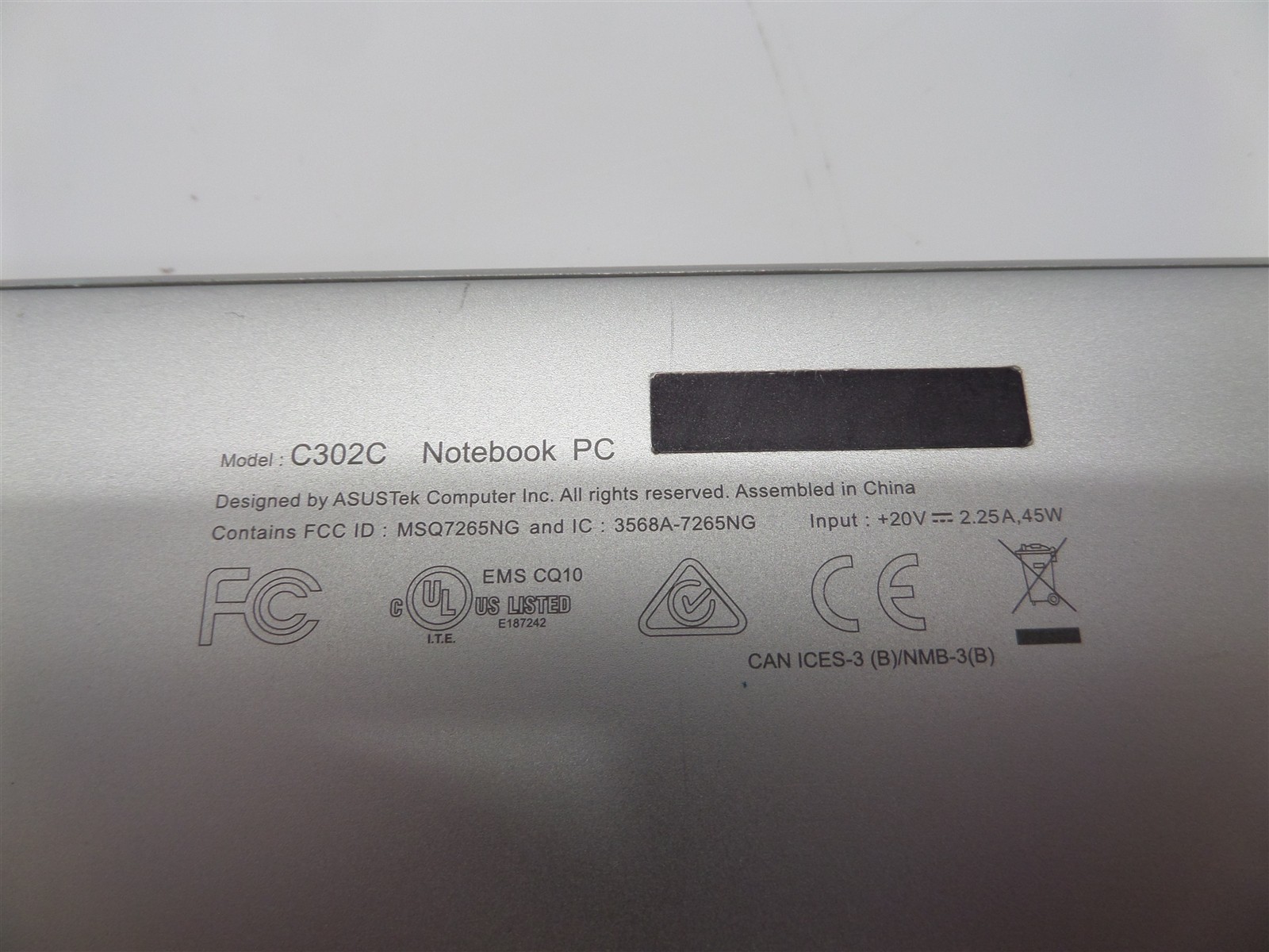 Asus Chromebook Flip C302C 12.5″ 2-In-1 – 64GB eMMC 4GB RAM m3-6Y30 0.90GHz CPU
