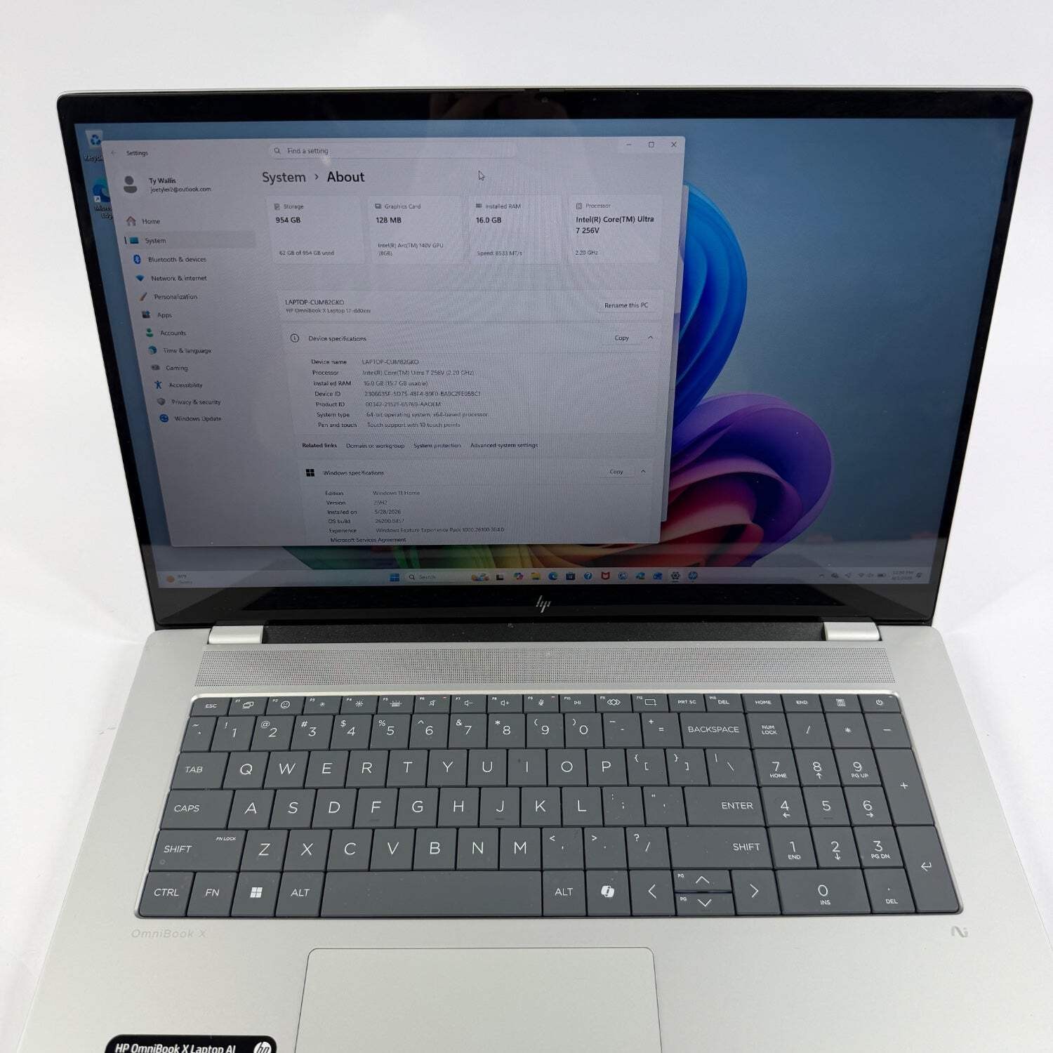 HP OmniBook X 17-DD0013DX 17.3″ ultra 7 256v 4.8GHz 16GB RAM 1TB SSD
