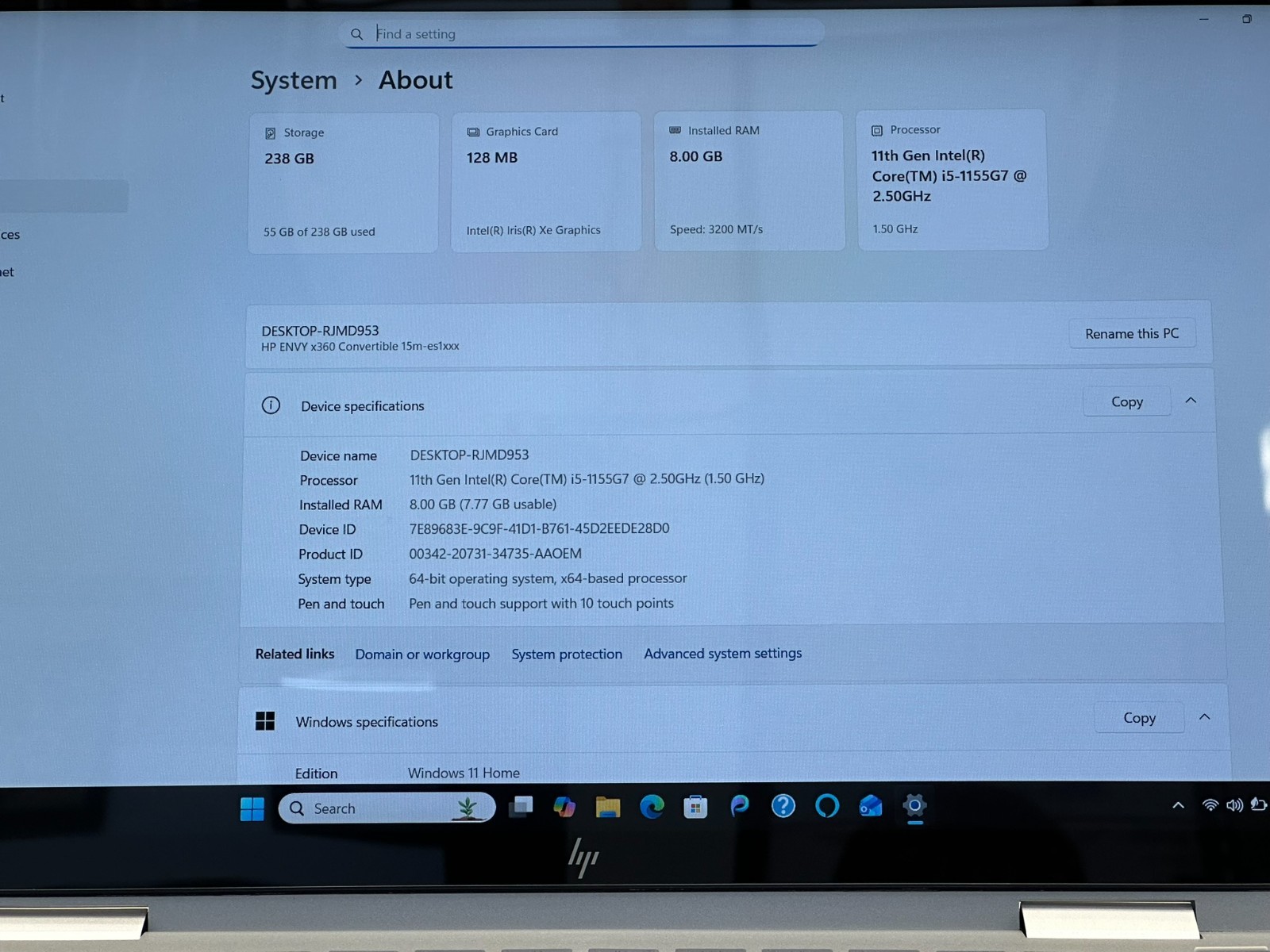 HP ENVY x360 m convertible laptop 8GB 256GB SSD #13