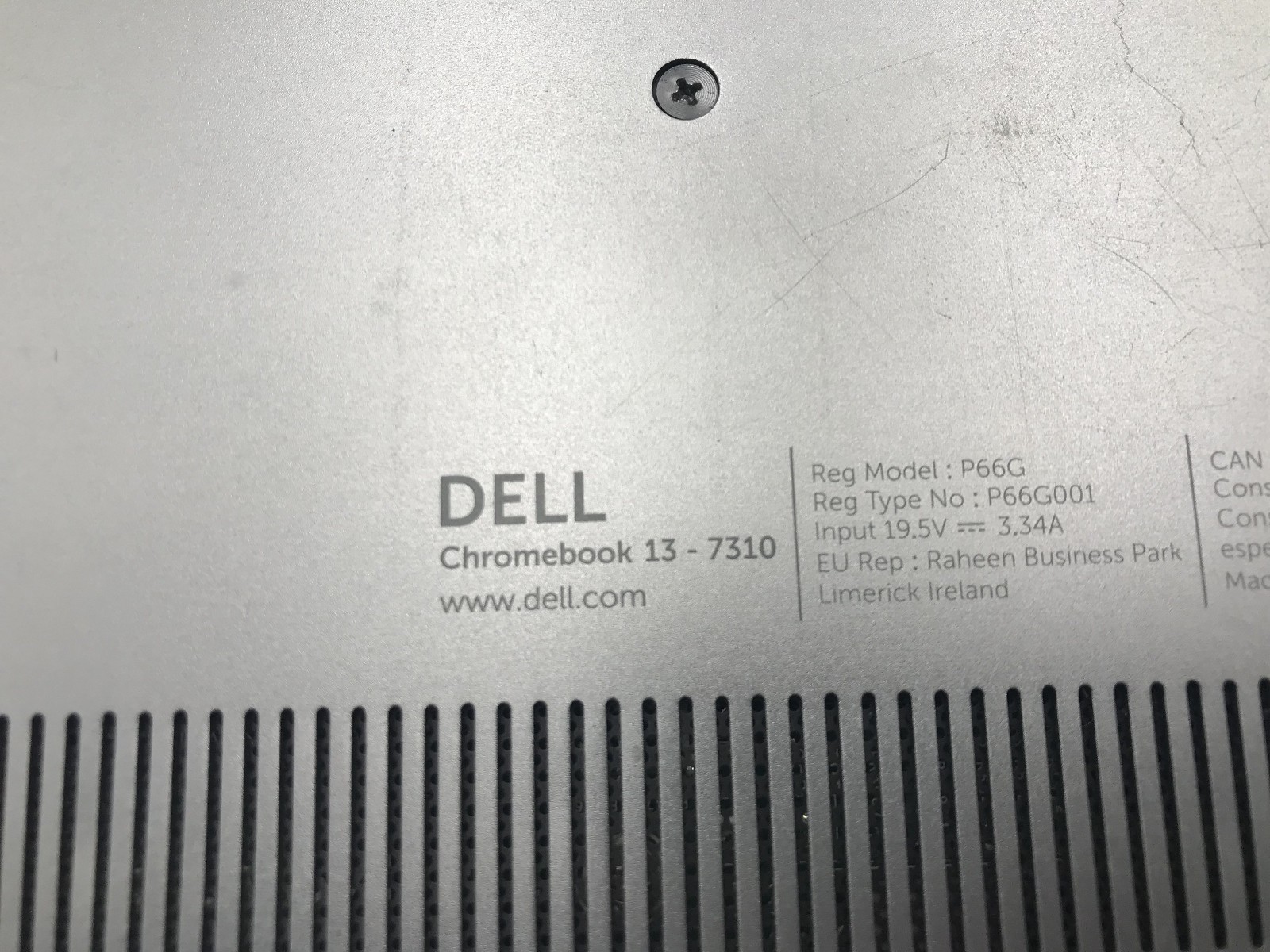 DELL CHROMEBOOK 13 7310 – NO CHROME OS – INTEL CELERON 3205U – 4GB RAM -READ- BB