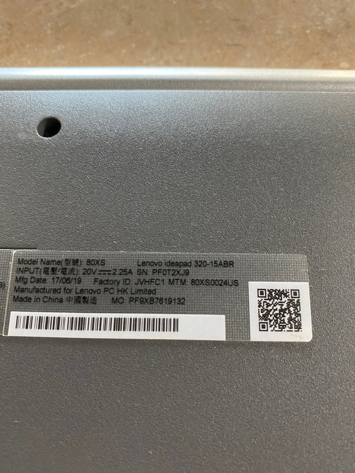 Lenovo Ideapad 320-15ABR 15.6″ AMD A12-9720P 8GB RAM 120GB SSD Window 11 Home