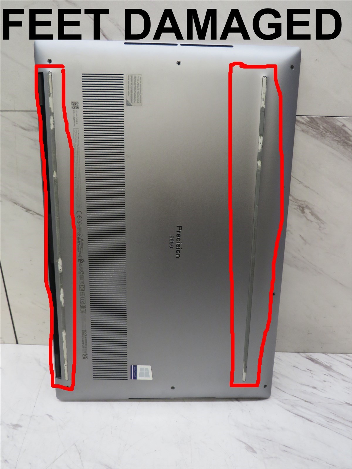 Dell Precision 5550 Laptop Intel i7-10850H@2.7GHz 16GB RAM BATT NVIDIA T1000 AC