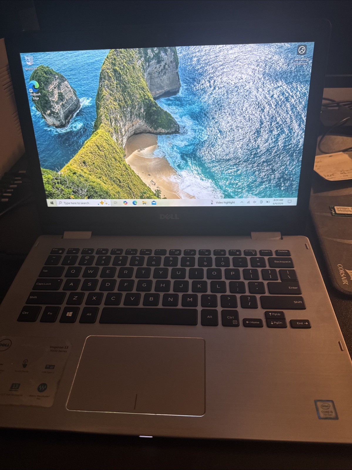 Dell Inspiron 13 7000 Series Intel Core i5-7200U 2.50 GHz 8GB Memory 256 GB SSD