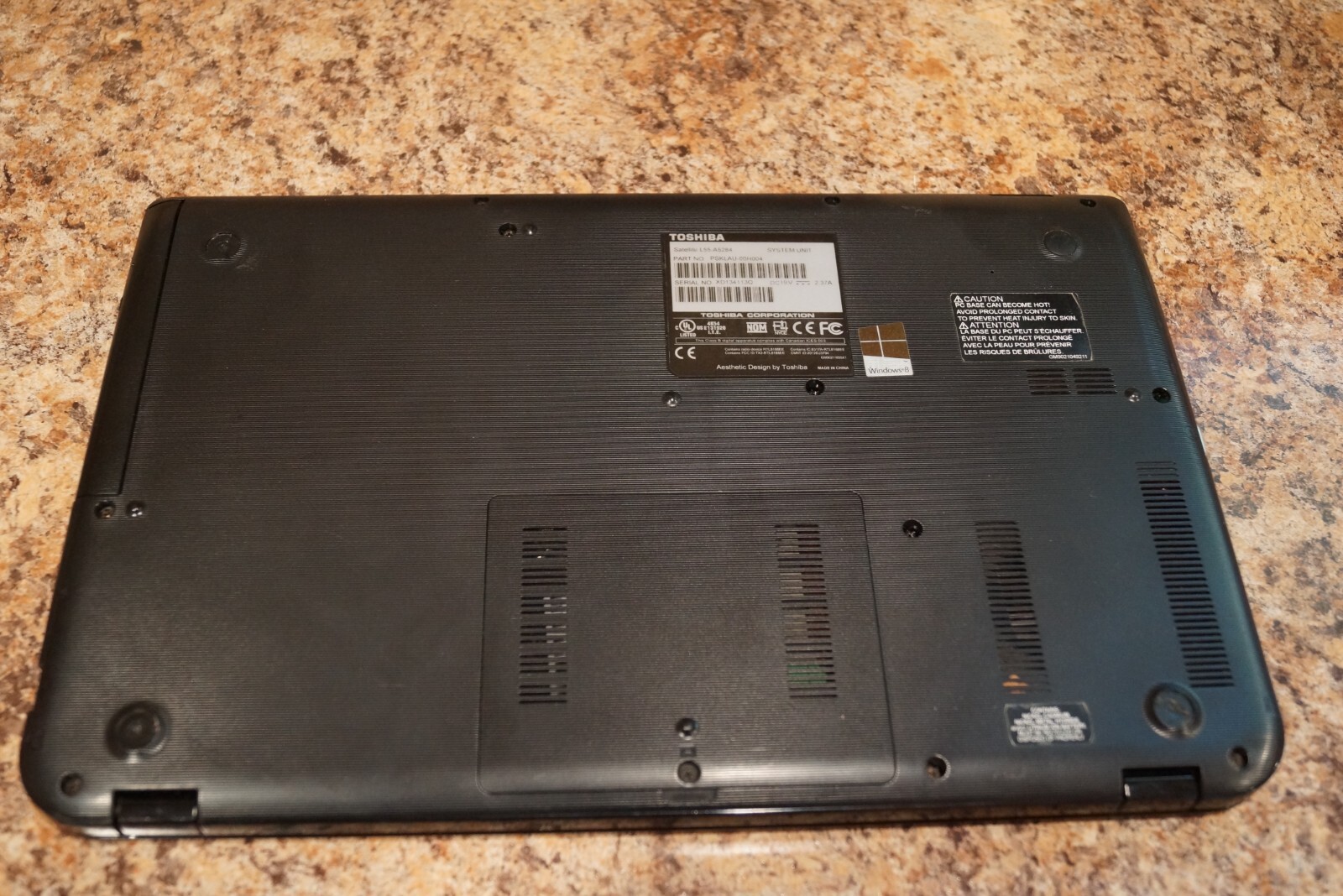 22H2 Version WIN 10PRO Toshiba L55-A5284 Gen3 i5@1.80GHz,8GB RAM,700GB HDD