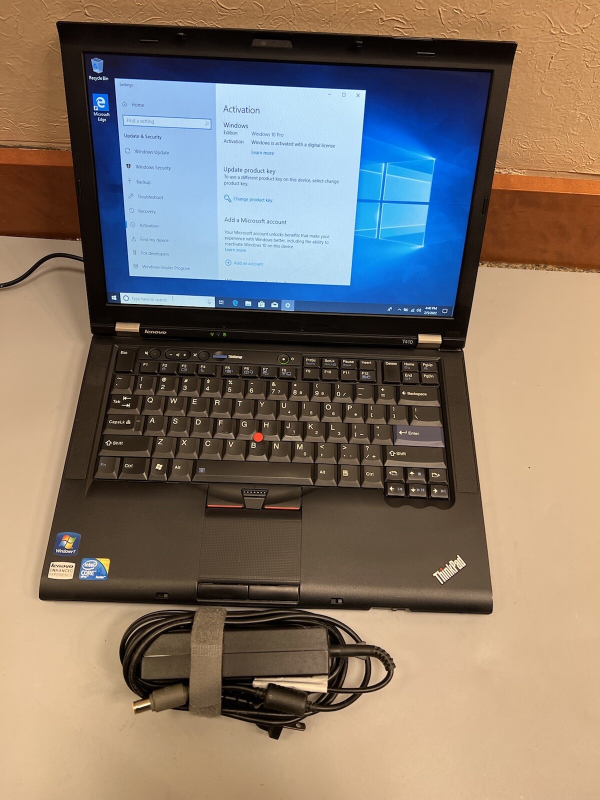 Lenovo thinkpad T410 Core i5 M 520 2.40GHz 4GB RAM 320GB HDD WEBCAM