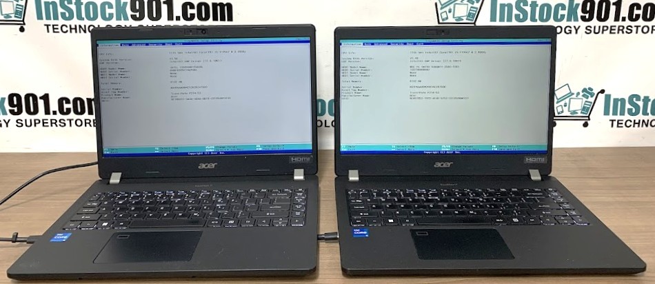 Lot 2 Acer TravelMate P214-53 i5-1135G7 2.4GHz 8gb RAM 256gb SSD 14″ FHD No OS