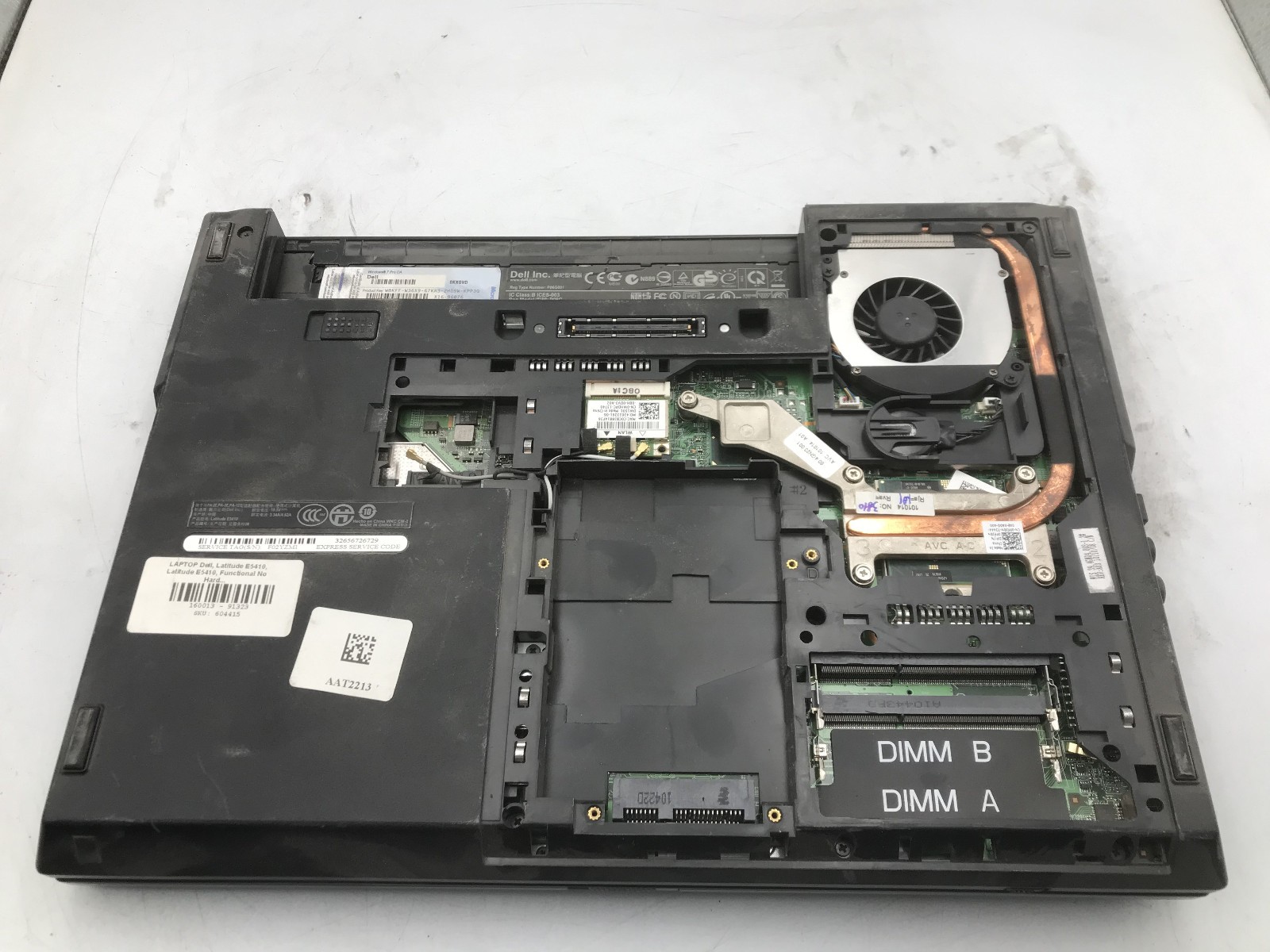 DELL LATITUDE E5410 – BOOTS TO BIOS – INTEL I3 M370 – NO RAM – READ DESCRIP – BB