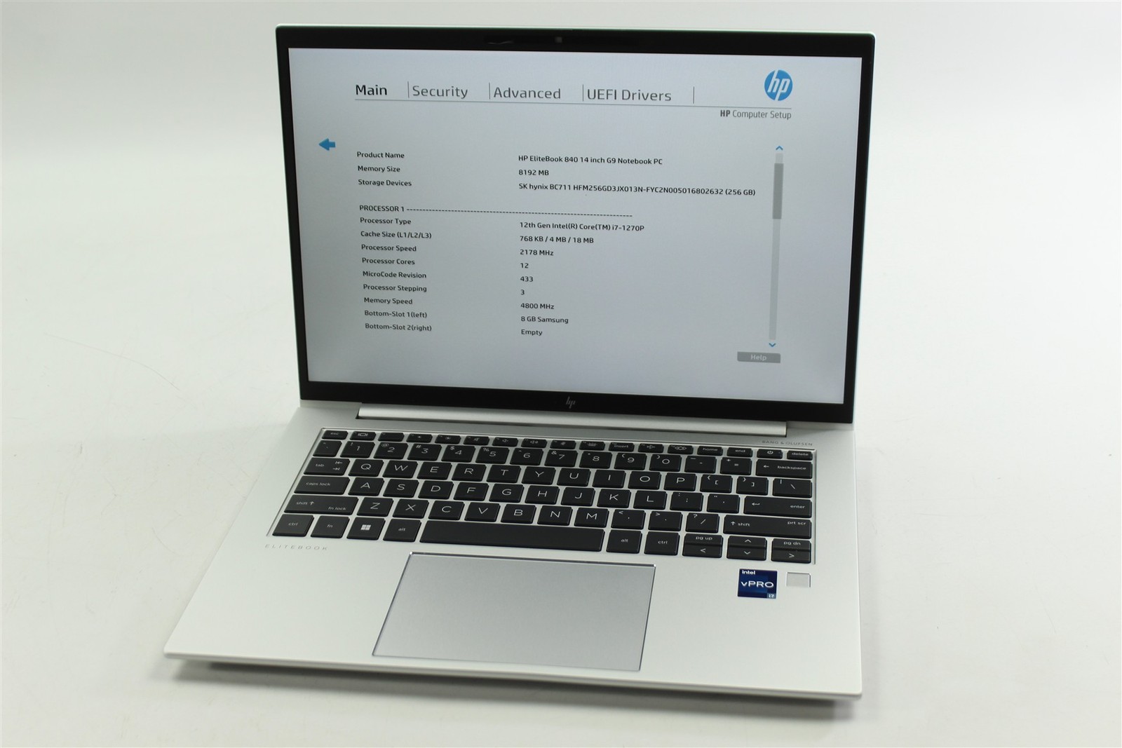 HP EliteBook 840 G9 14″ FHD i7-1270P 2.2GHz 256GB SSD 8GB RAM W11P