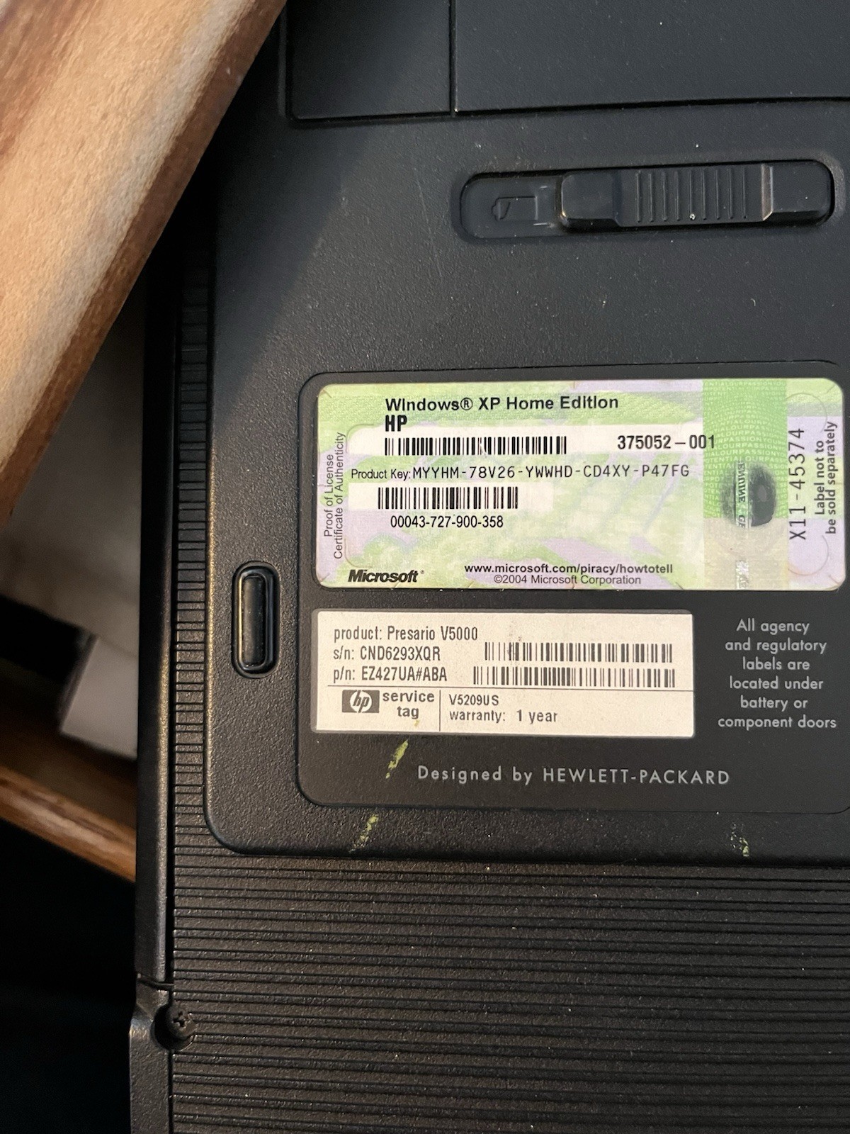 Compaq v5000