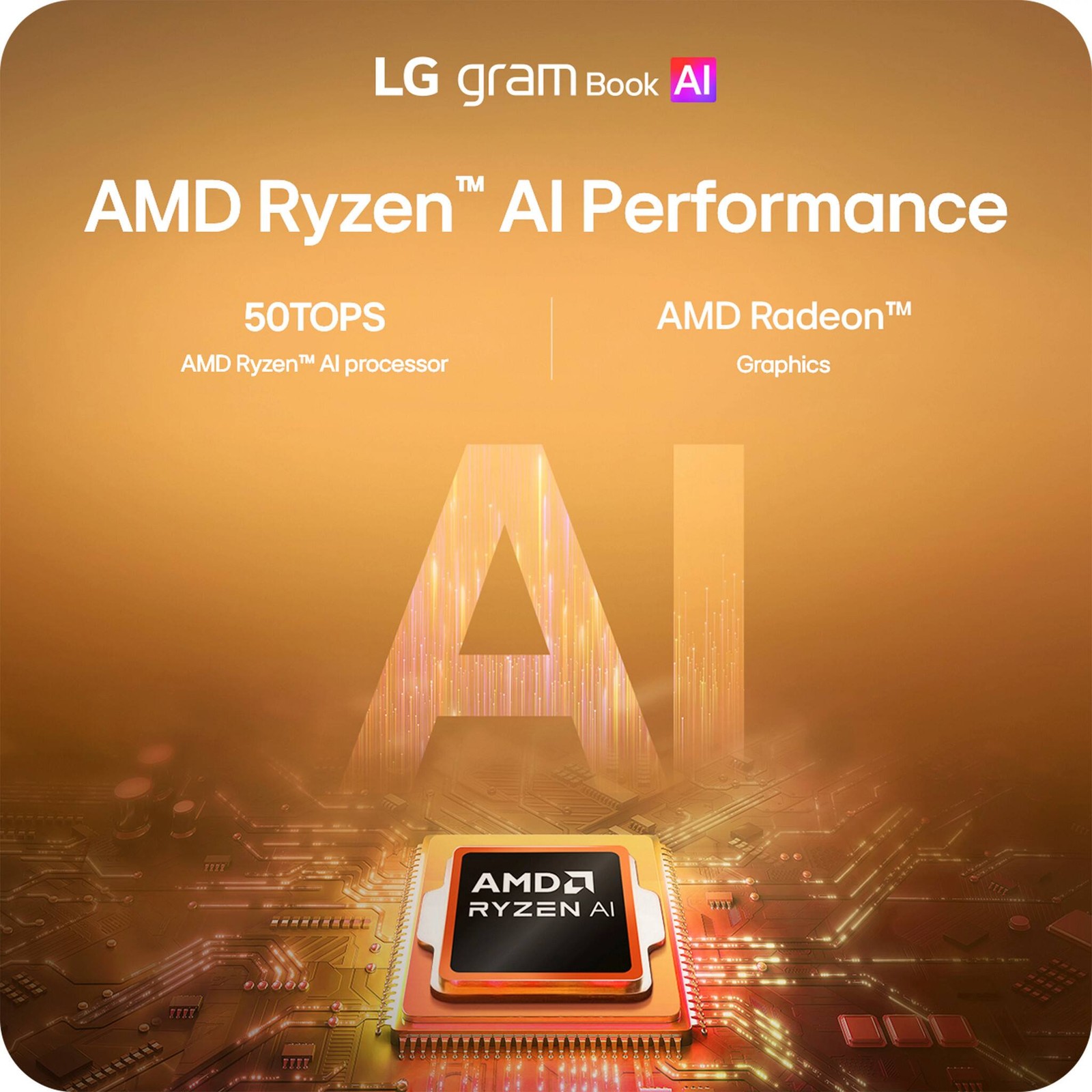 LG – gram Book 16″ Copilot+ PC Touchscreen Laptop with AMD Ryzen AI 7 445 -16…