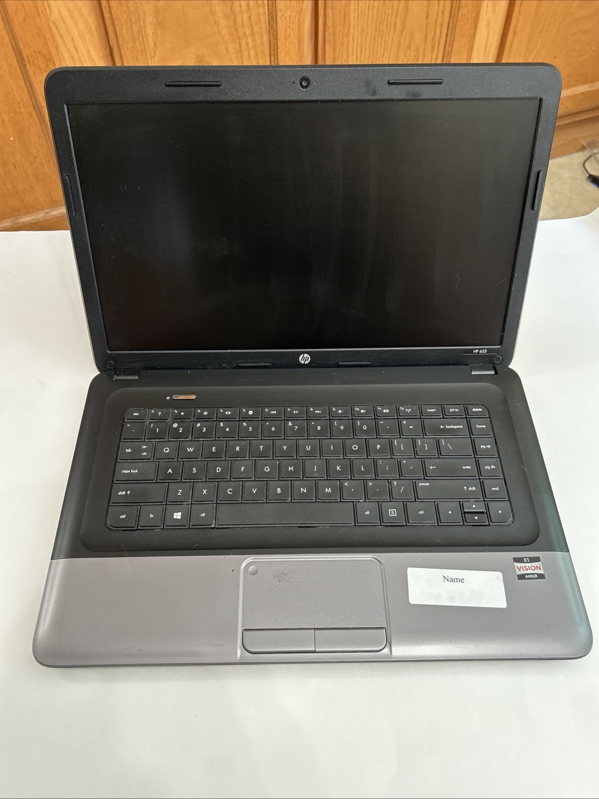 HP 655 15.6” / AMD E1 Parts Repair Only !! Vista College Logo