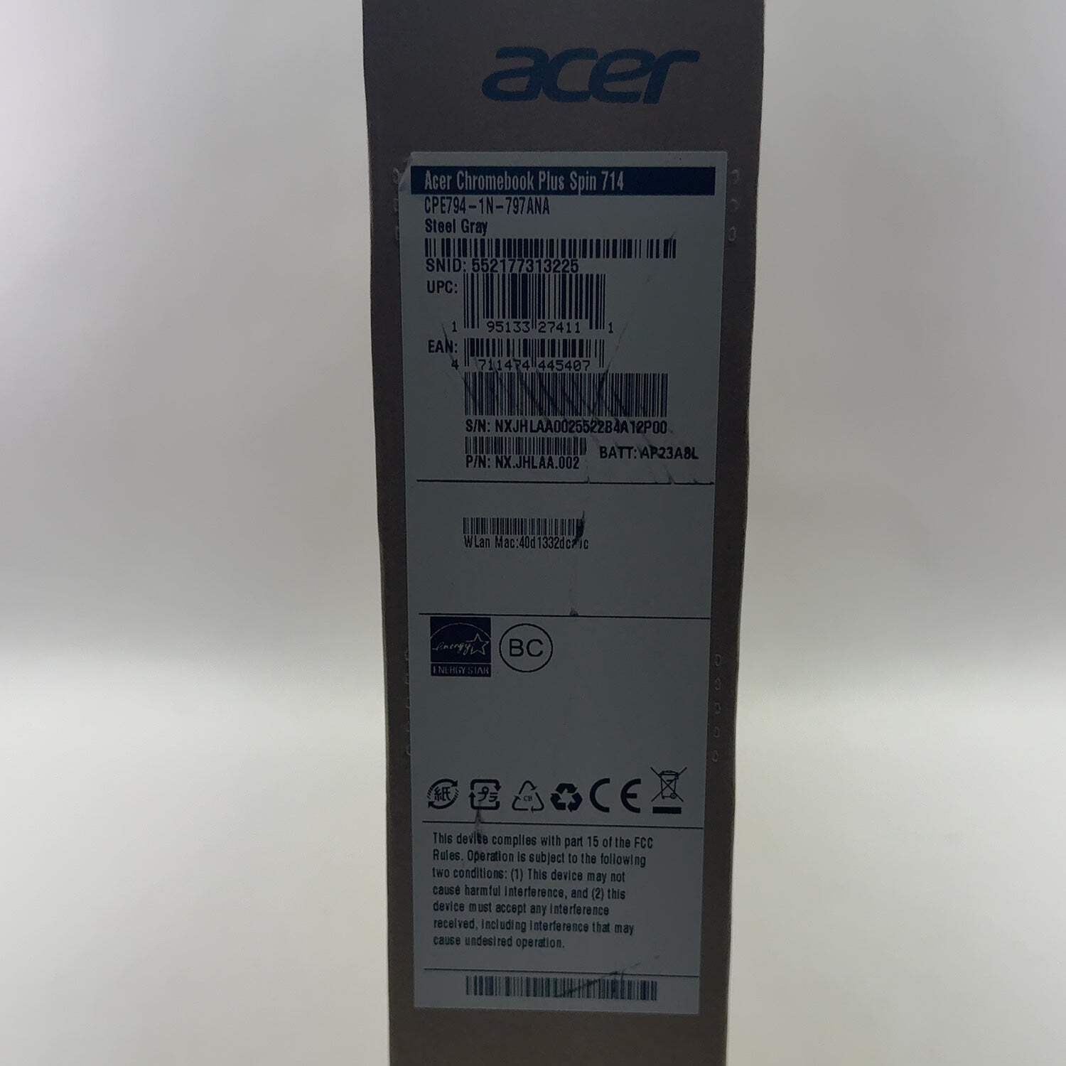 New Acer Chromebook Plus Spin 714 Core Ultra 7 155U 16GB RAM 256GB