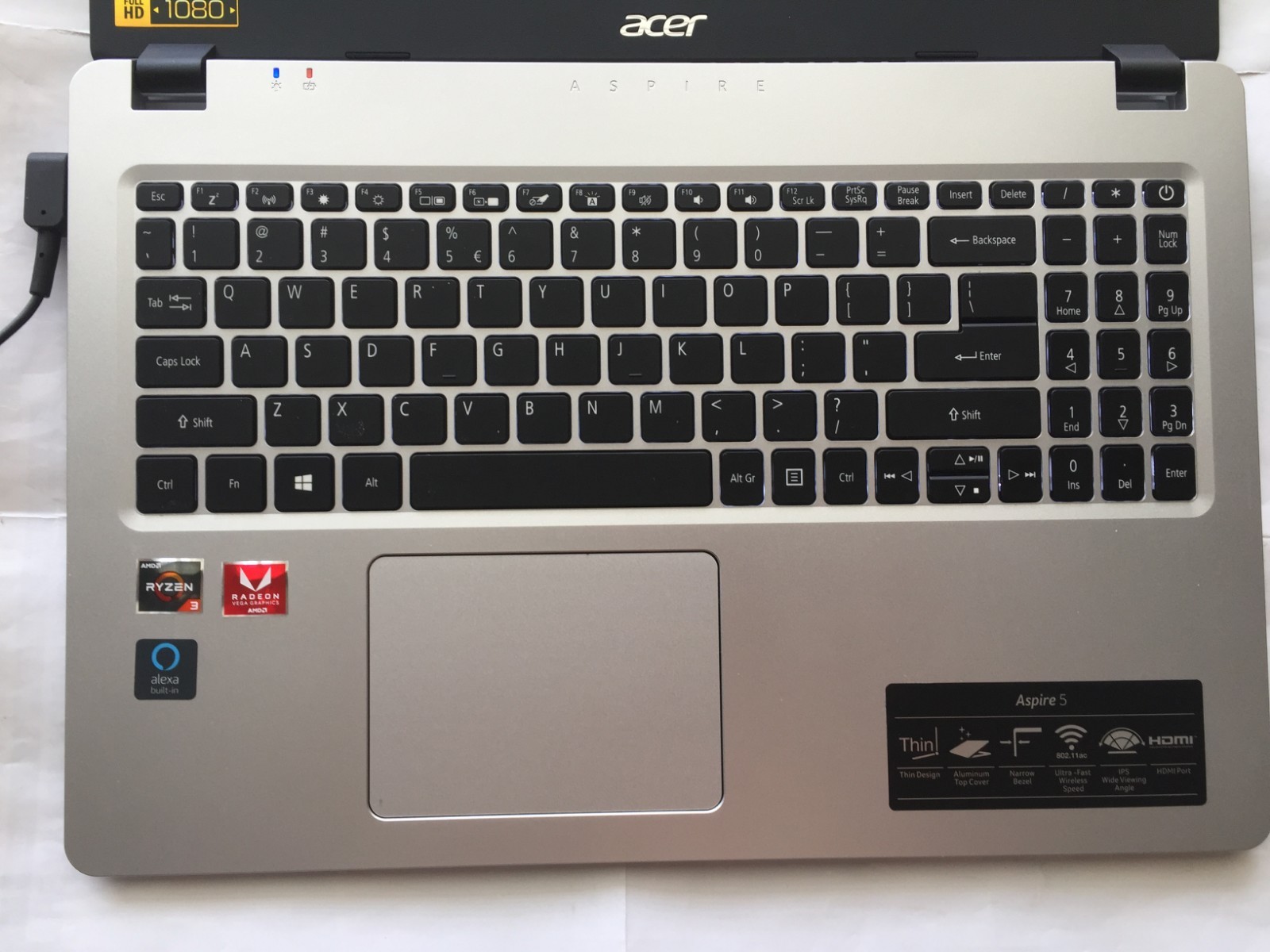 acer Aspire 5, 15.6 ” FHD IPS, Ryzen 3, 4GB/128GB, Win 10, A515-43-R19L, READ