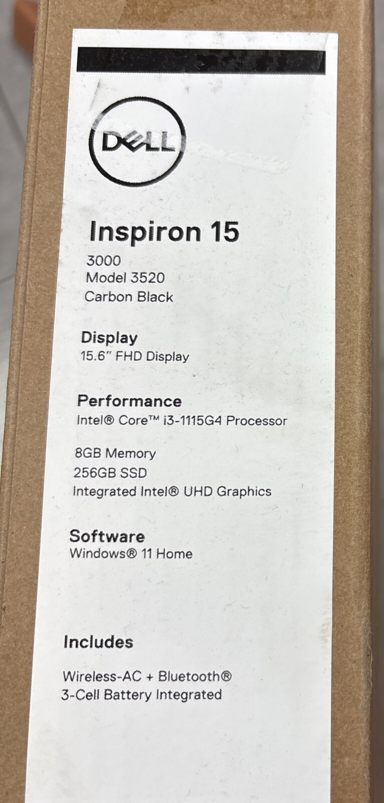 Brand New Dell Inspiron 15 3000 15.6″ Core i3 8GB / 256GB New. See Description