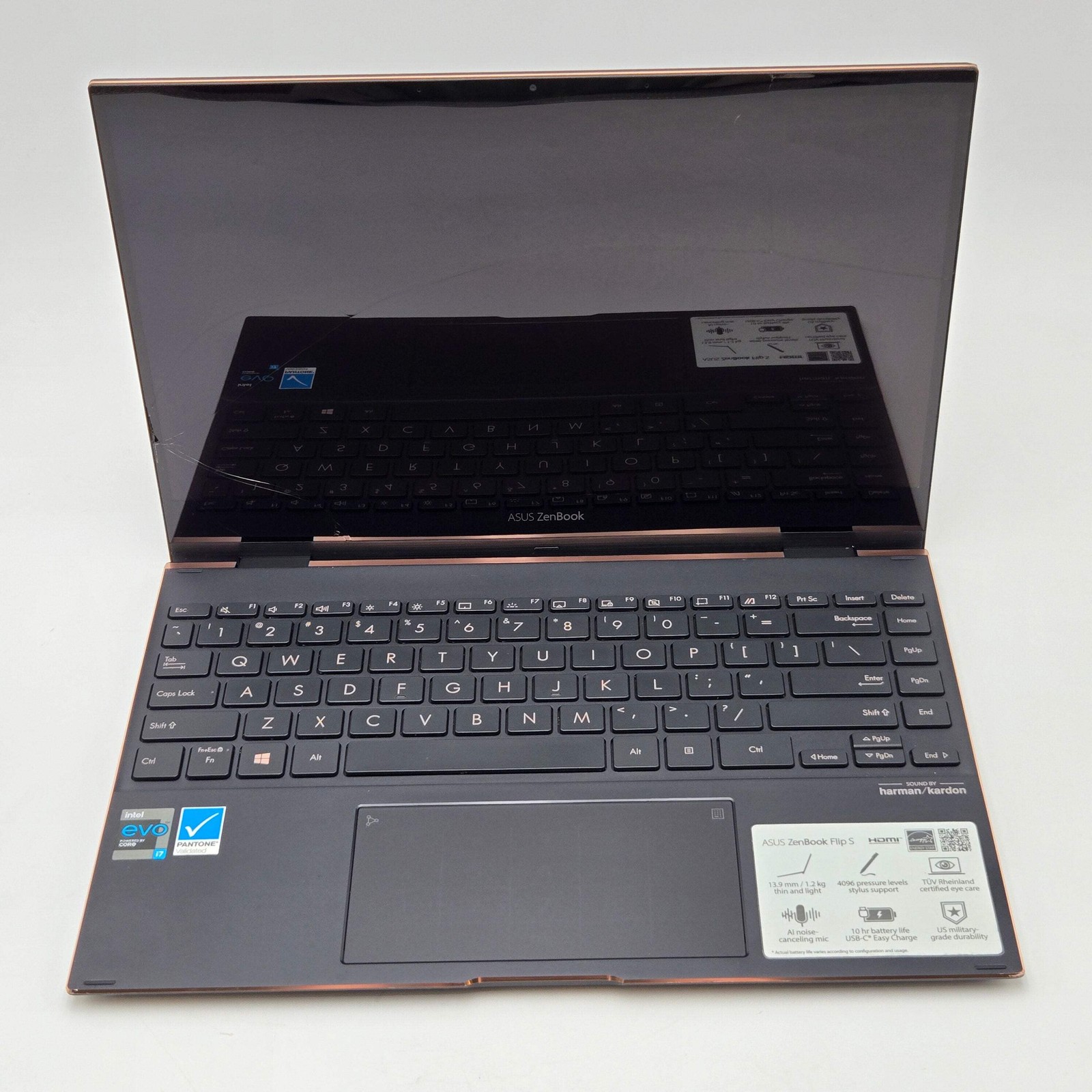 Asus ZenBook Flip S 15″ Core i7 11th Gen 16GB 1TB Laptop Bad Screen *READ*