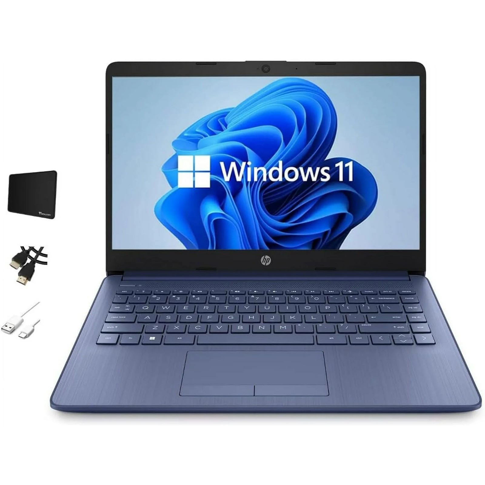HP Stream 14-CF2111WM 14” (64GB eMMC Intel Celeron N4120 4GB RAM) Laptop – Blue