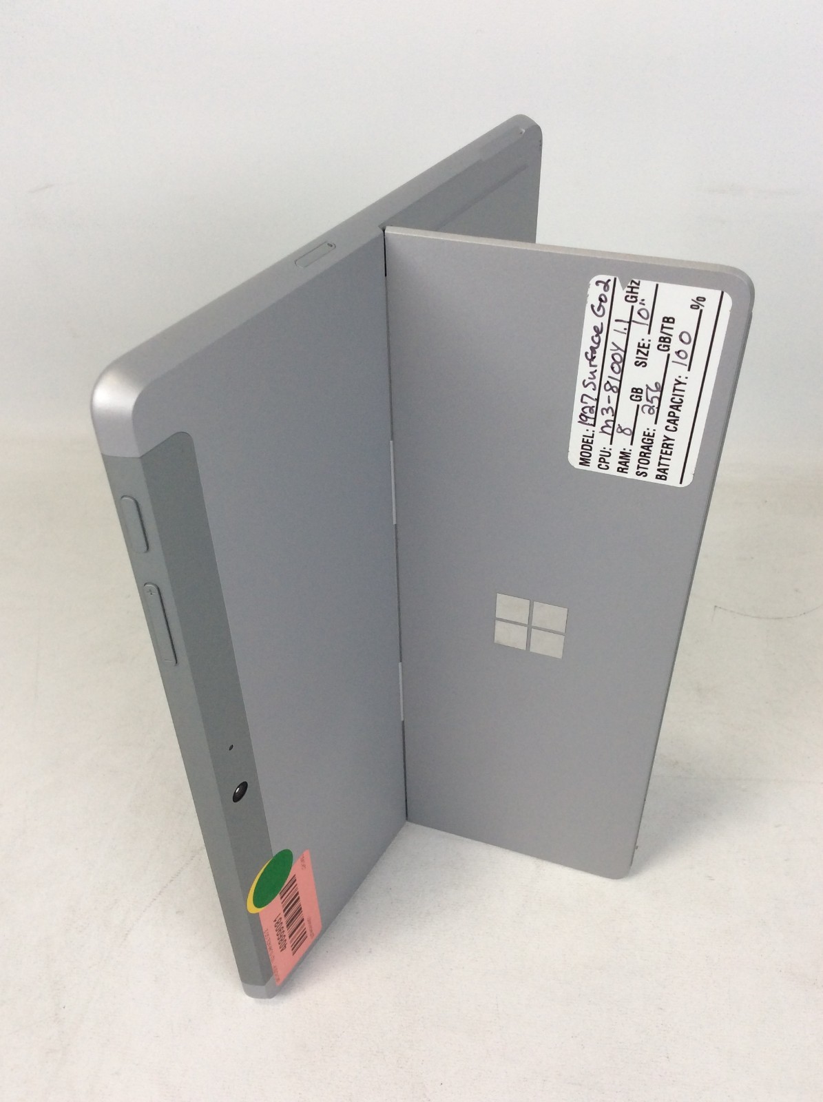 Microsoft Surface Go 2 Tablet 1927 M3-8100Y 1.1GHz 8GB 256GB SSD Batt Cap +86%