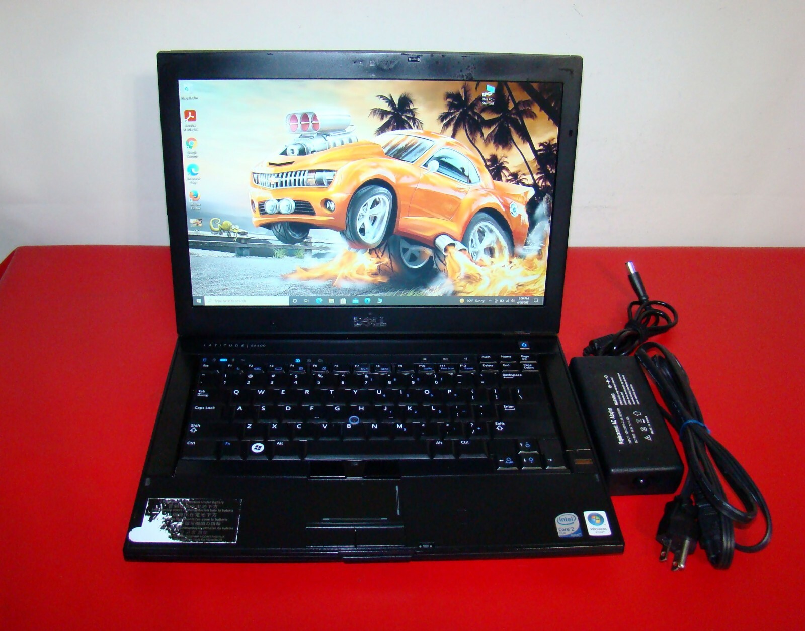 Dell Latitude E6400 Core 2 Duo T9600 2.80GHz Laptop Win10 64 SSD 4GB Lght Sensor