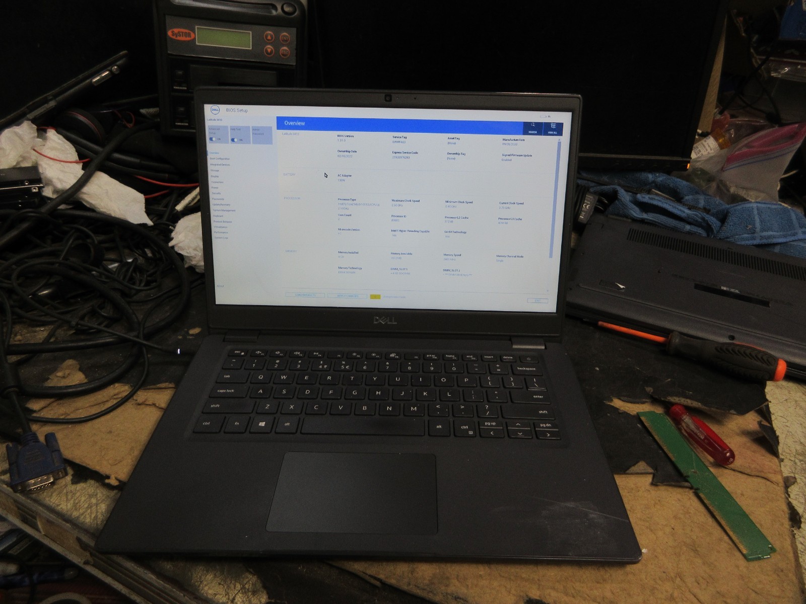 Dell Latitude 3410 14” CORE i3-10110U 2.1GHZ 4GB 512GB SSD WIFI GD BATT NO OS