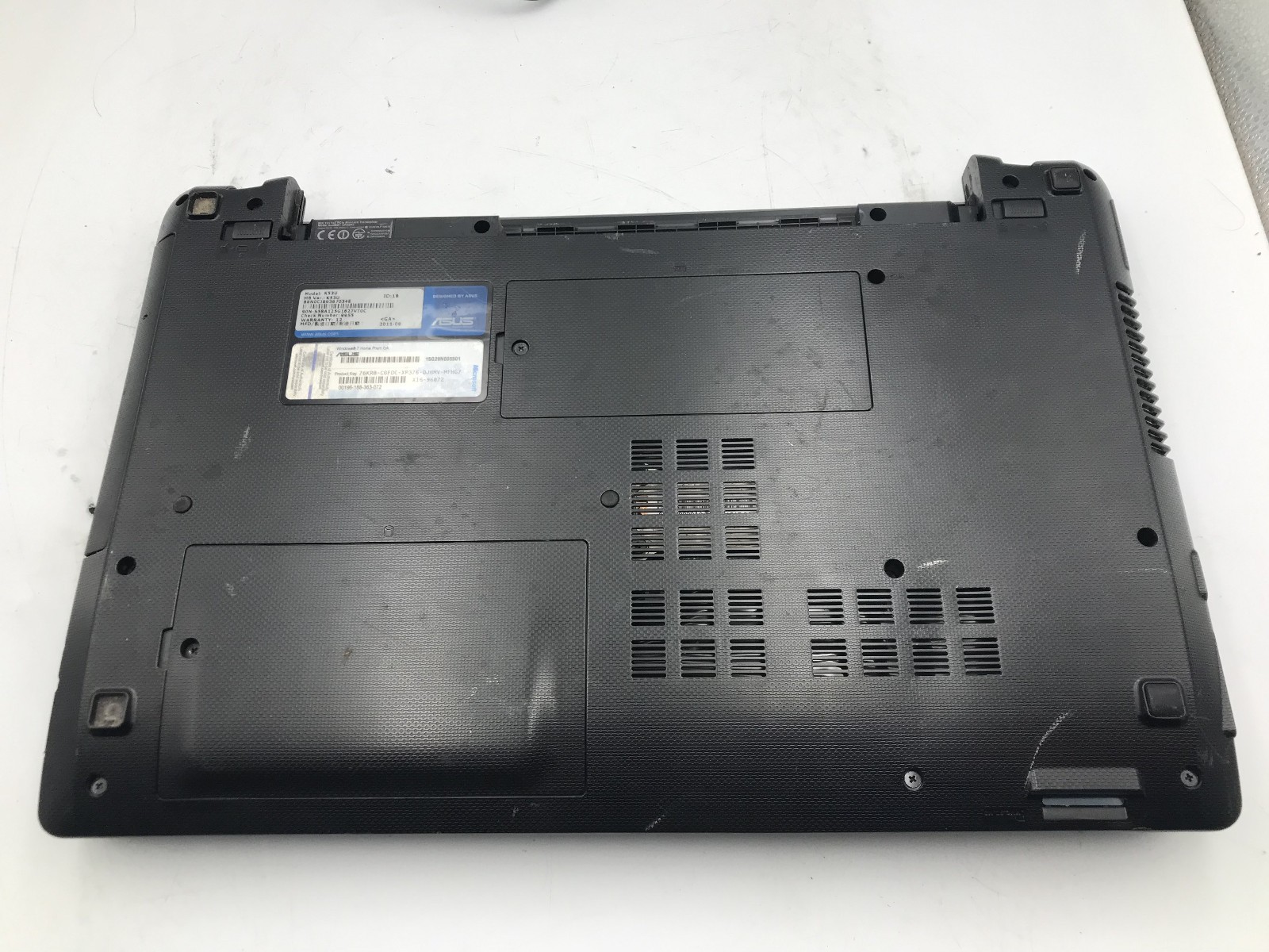 ASUS K53U LAPTOP – FOR PARTS/REPAIR – AMD E-350 – 4GB RAM – READ DESCRIP – BB!!!