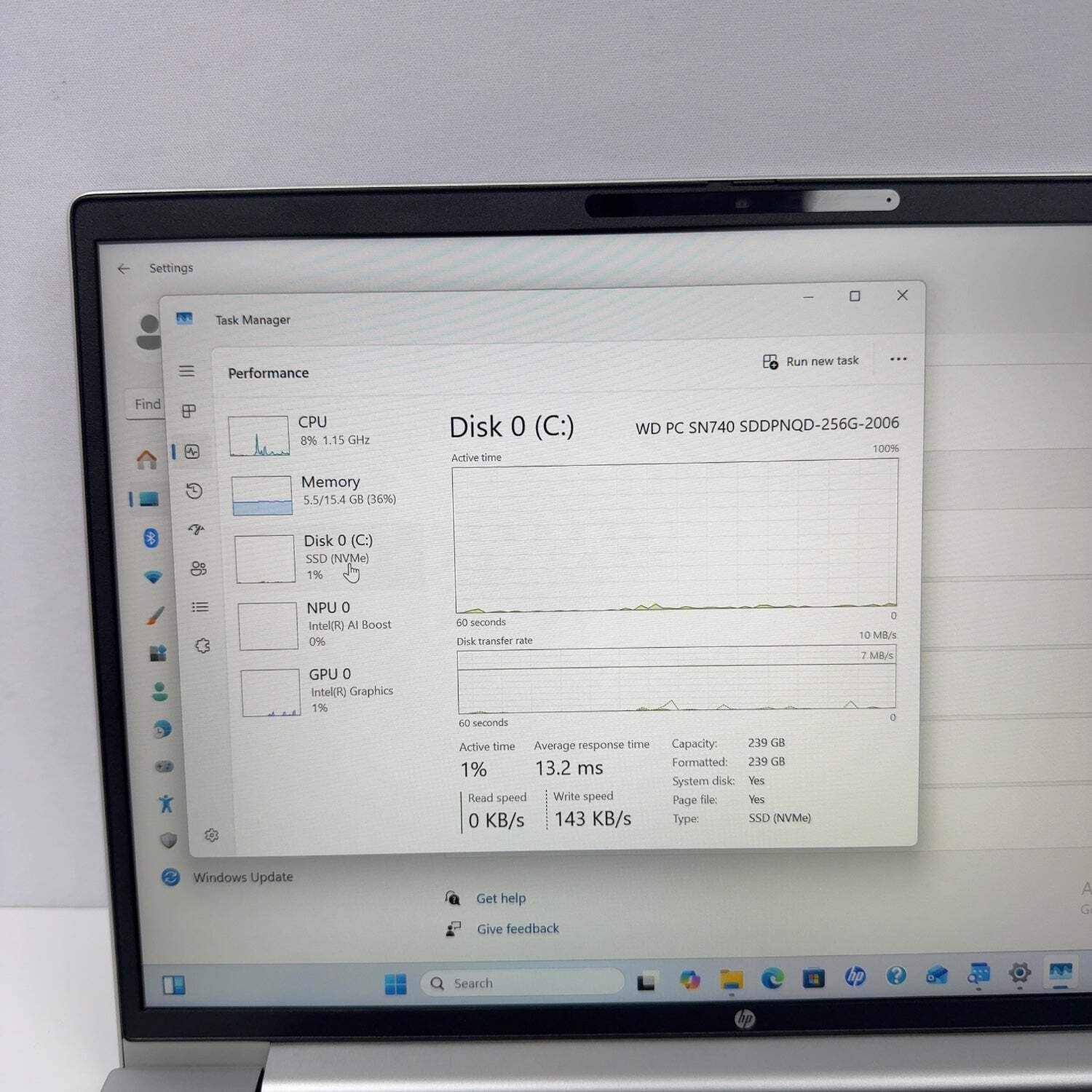 New HP probook 4 g1i 14 14″ ultra 5 1.5GHz 16GB RAM 256GB SSD