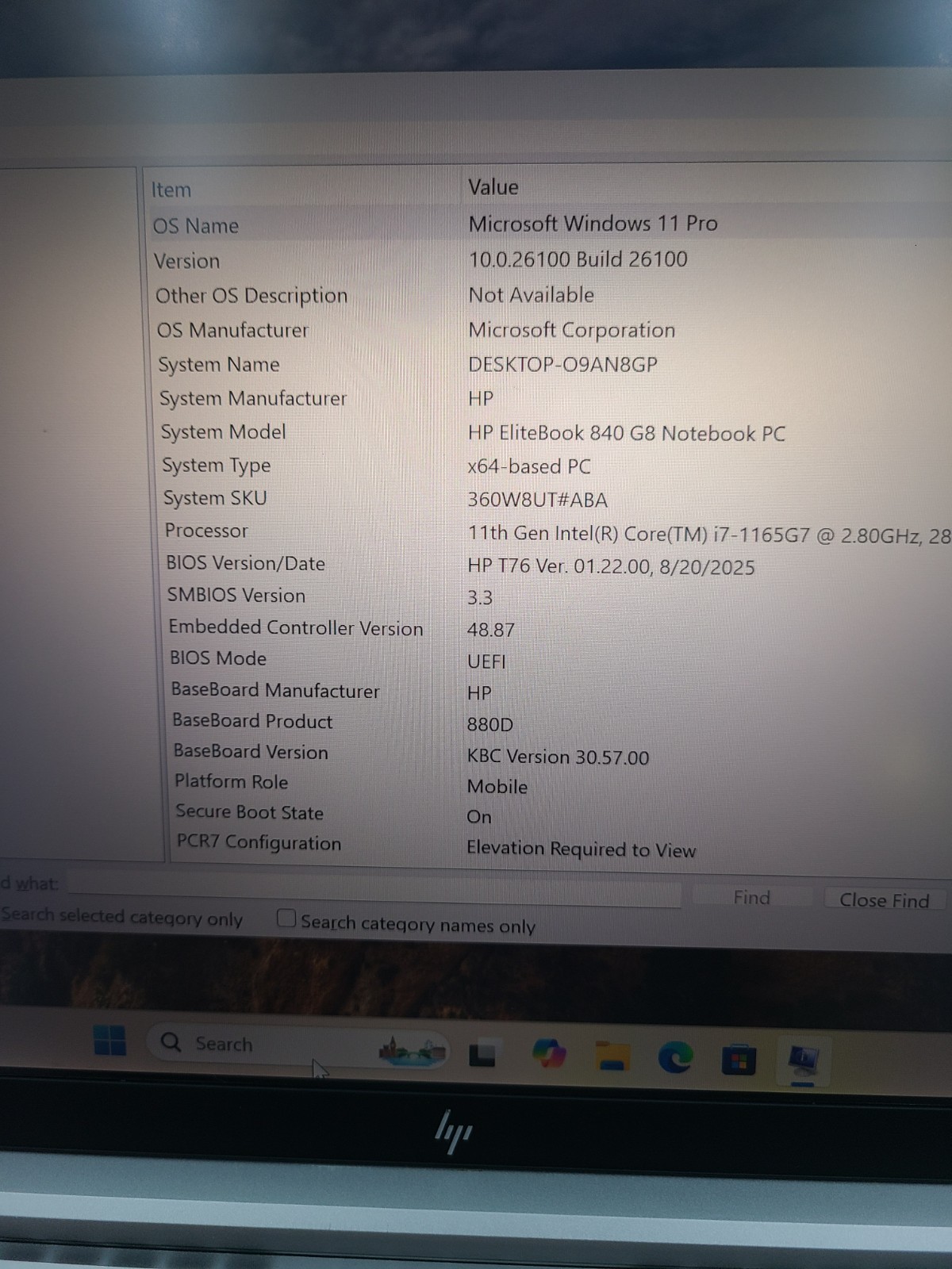 HP EliteBook 840 G8 i7-1165G7 2.80GHz 16GB Ram 256GB SSD Win 11 Pro
