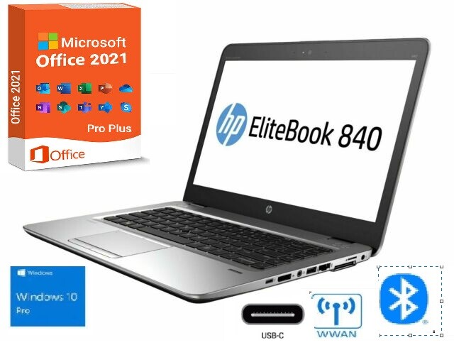 HP Elitebook 840 G6 Laptop Quad Core i7 up to 32GB Ram & 2TB SSD 14″ Win10/Win11