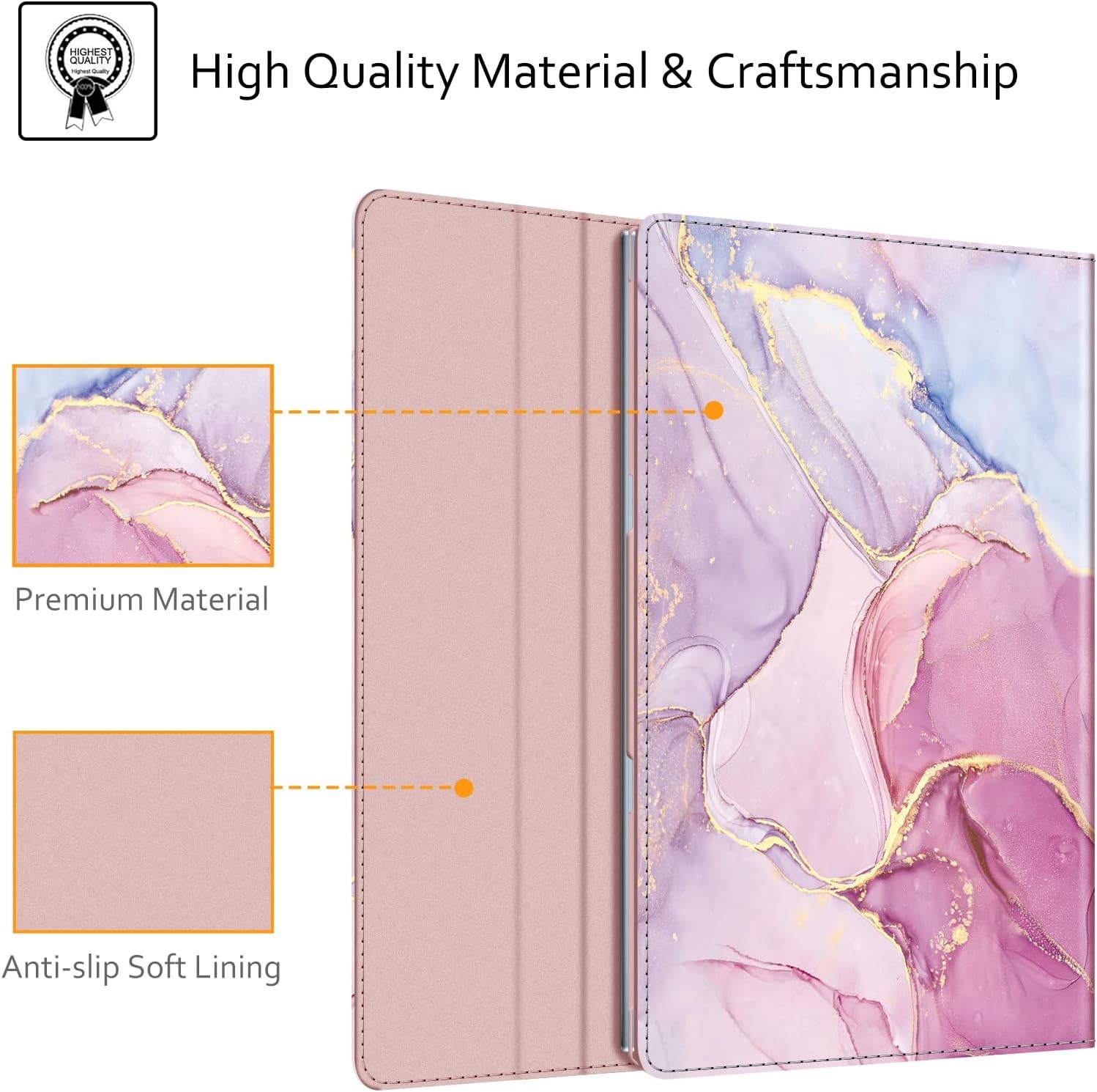 Premium PU Leather Portfolio Book Cover for 14″ ASUS Chromebook Flip C433TA / C4