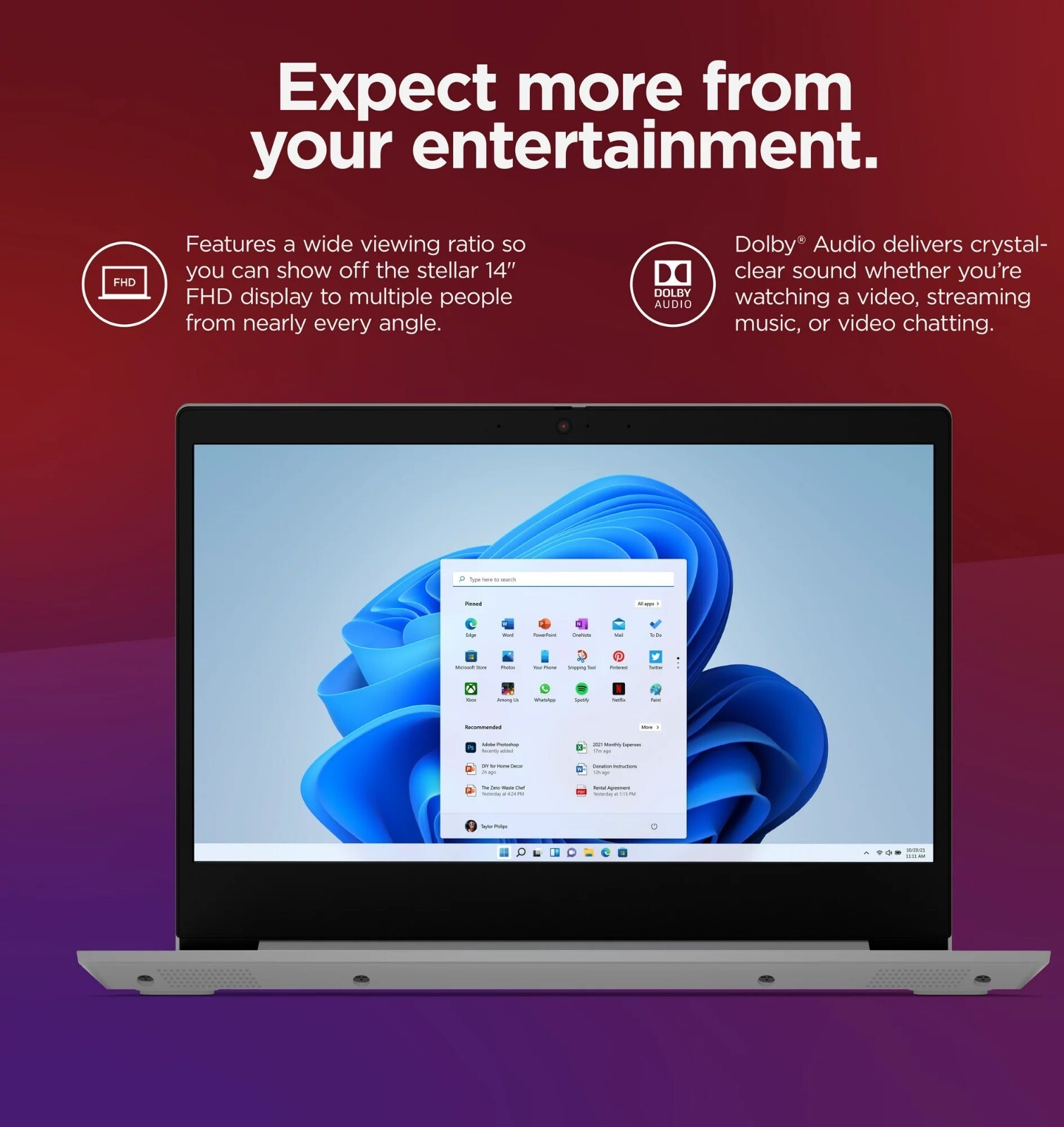 New Lenovo IdeaPad 3 14ITL05 Laptop 128GB i3-1115G4 3GHz 4GB Win 11 Home S Mode