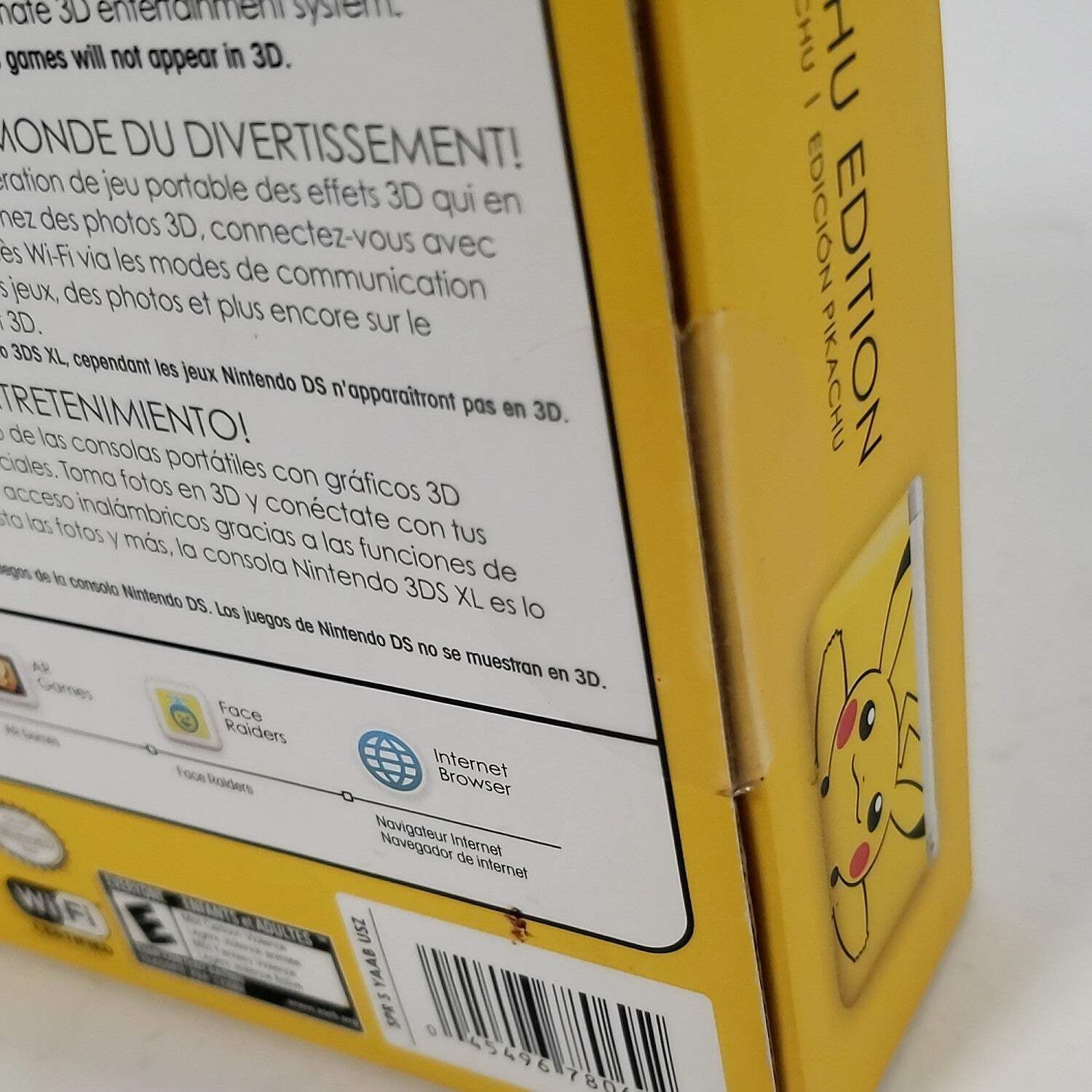 New Nintendo 3DS XL Handheld Game Console Yellow Pikachu Edition Factory Sealed